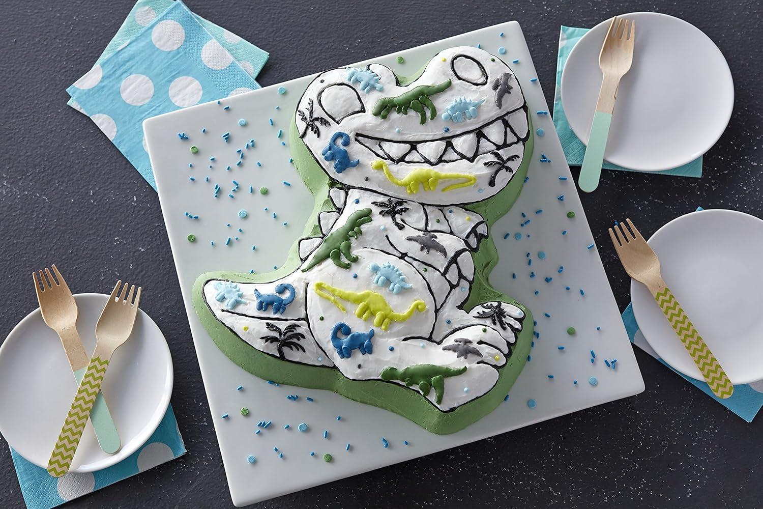 Dinosaur Cake Pan, 12.75 x 11.00 x 2.00 inches Diameter Cups