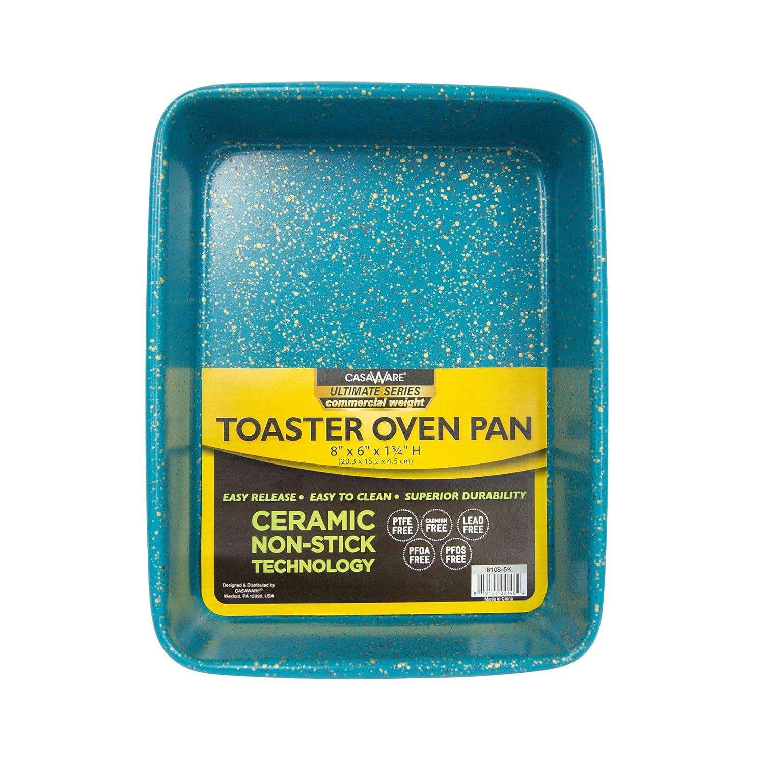 casaWare  Ultimate 3pc Toaster Oven Set Blue Granie