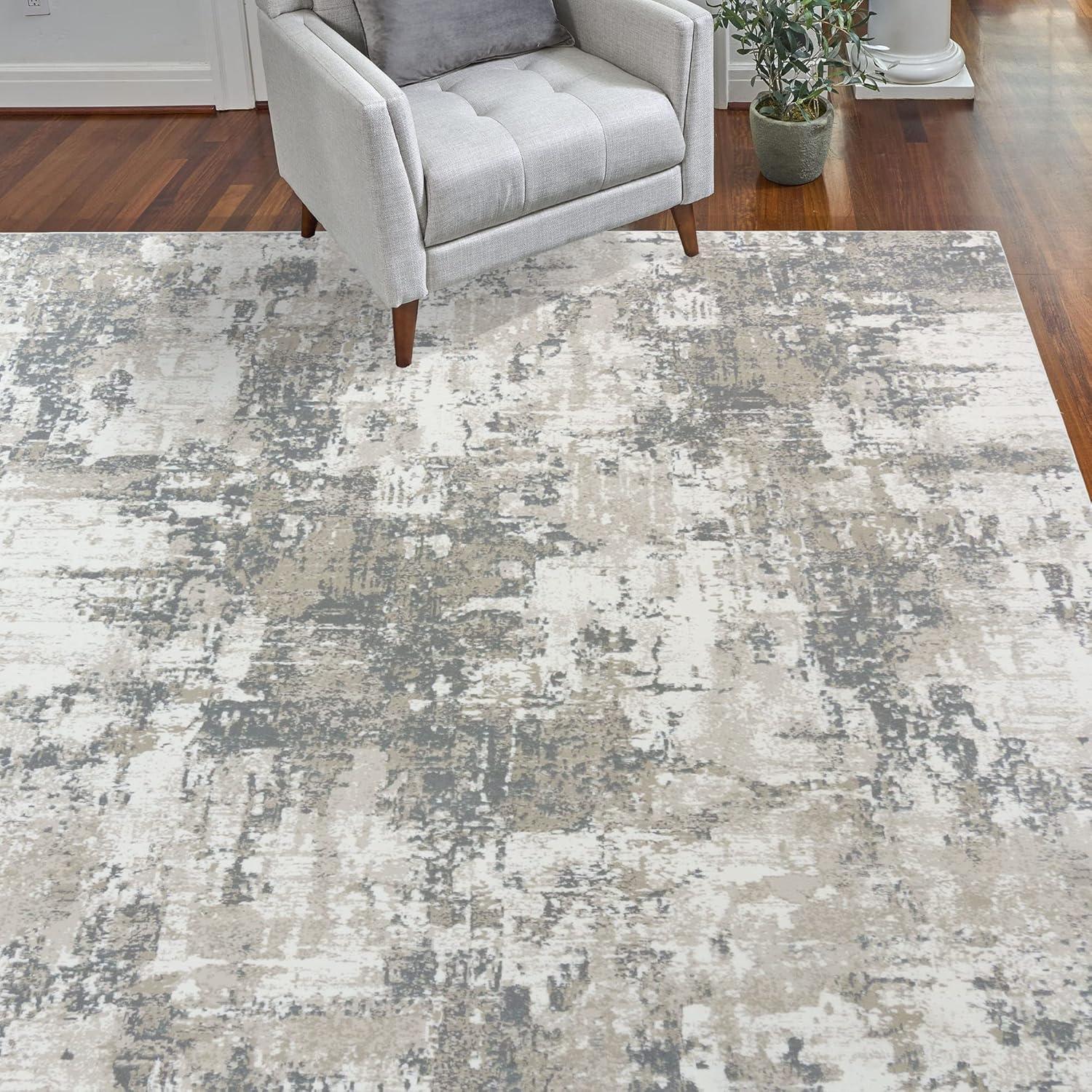 Gertmenian Majestic Omari Modern Distressed Abstract Indoor Area Rug