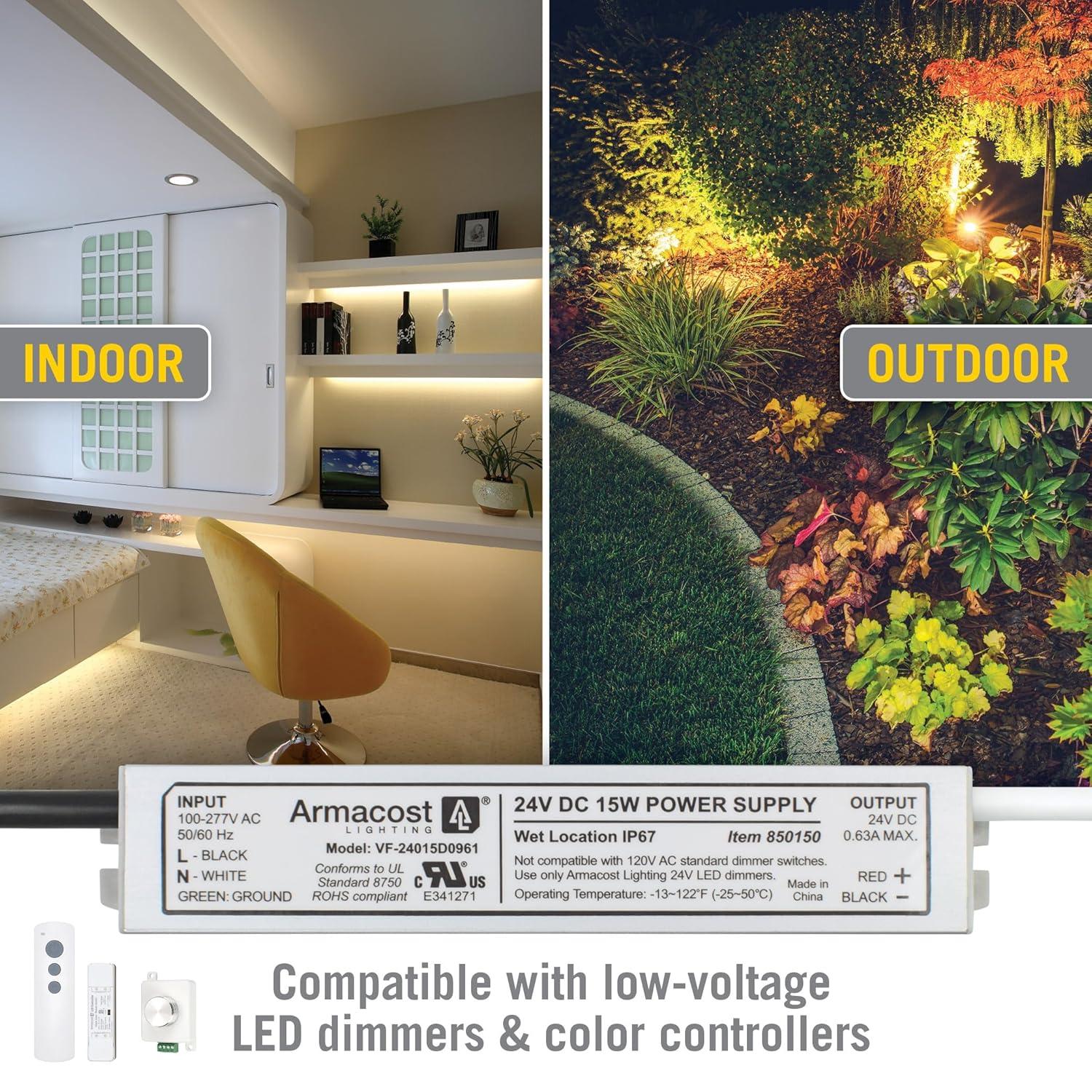 Standard Indoor/Outdoor LED Driver 24V DC, Electronic Transformer