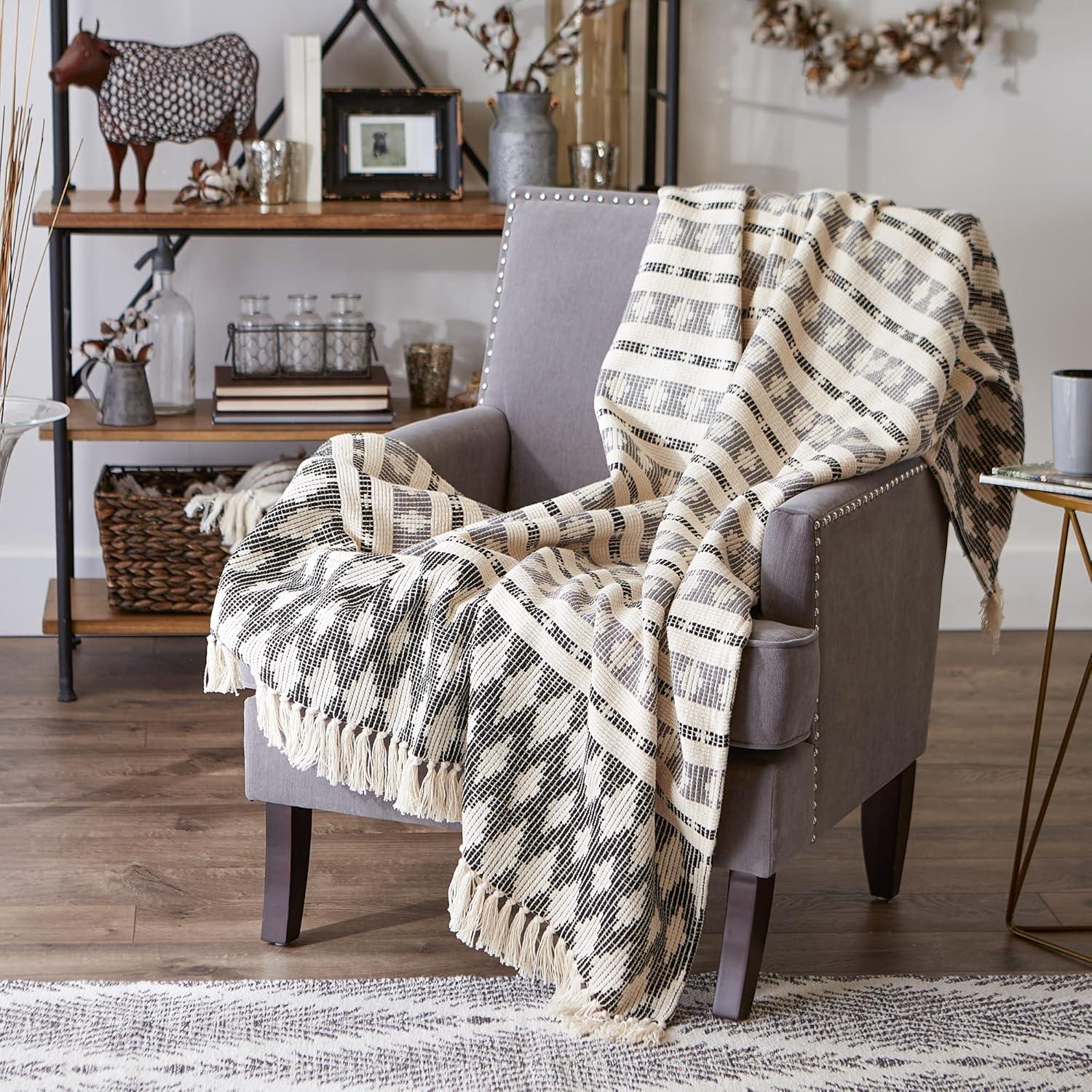 Design Imports Dll Hand Woven Throw Blanket
