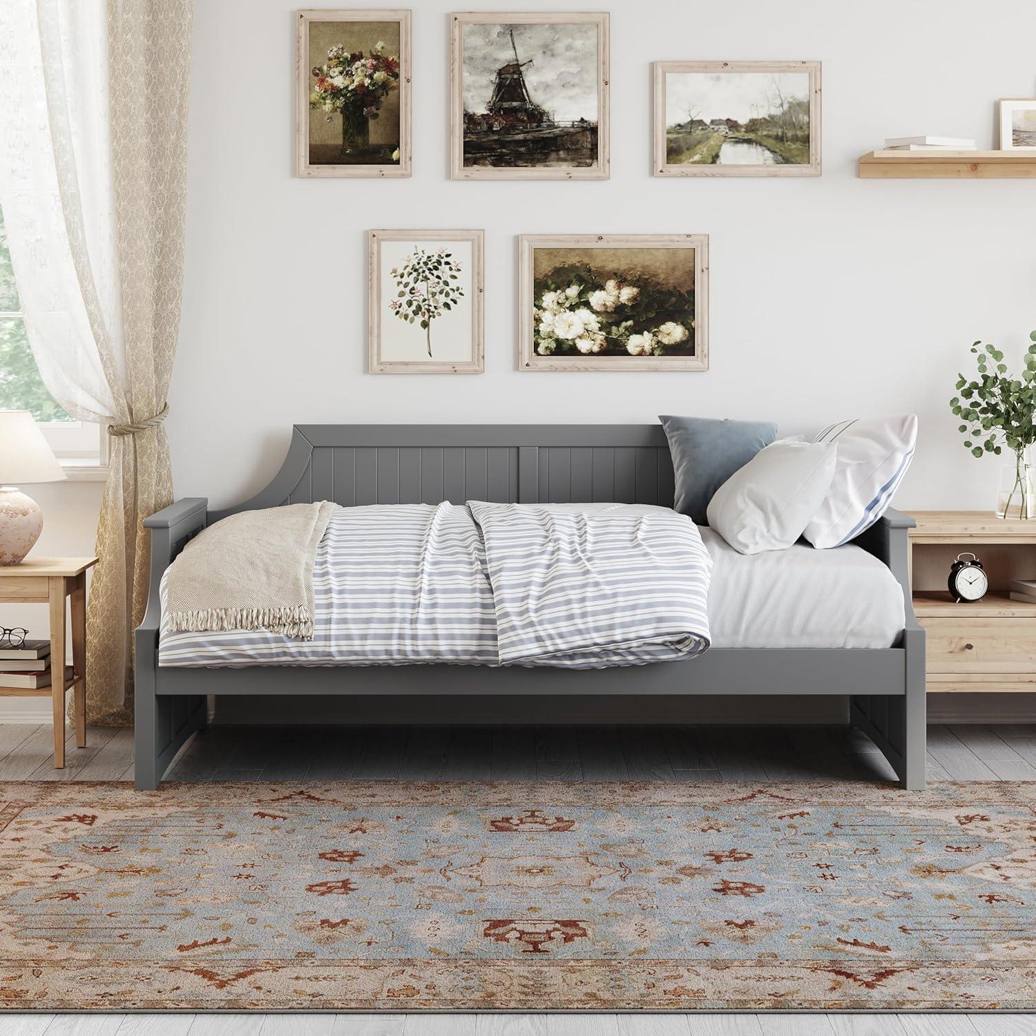 AFI Cambridge Twin Wood Daybed in Grey