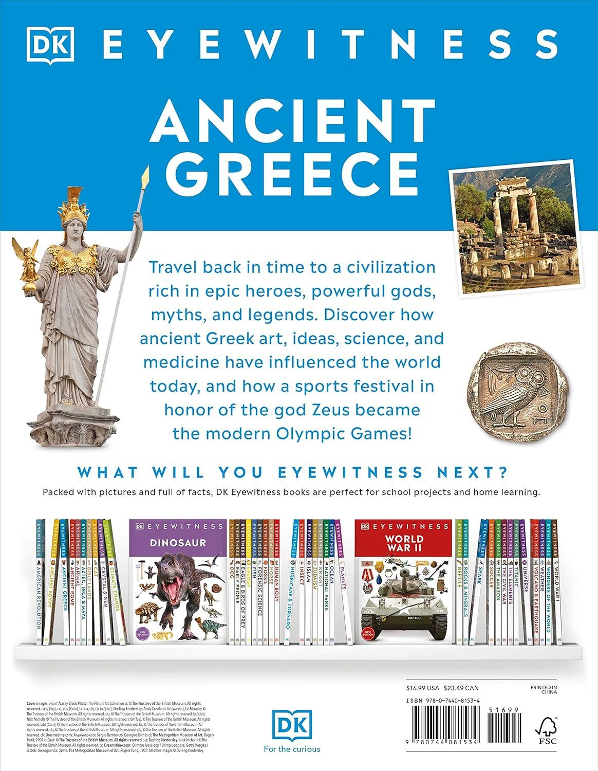 Eyewitness Ancient Greece - (DK Eyewitness) by  DK (Hardcover)