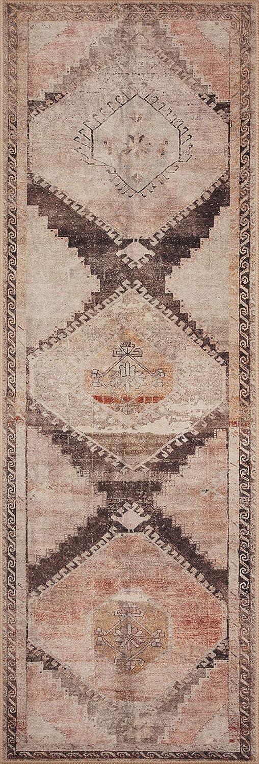 Loloi II Wynter Geometric Traditional Area Rug, Brown, 2'.6" x 12'.0"