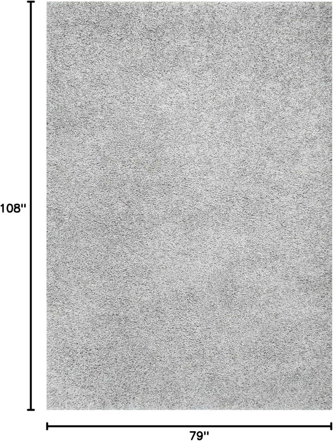6'7"x9' Shag Area Rug Gray - nuLOOM