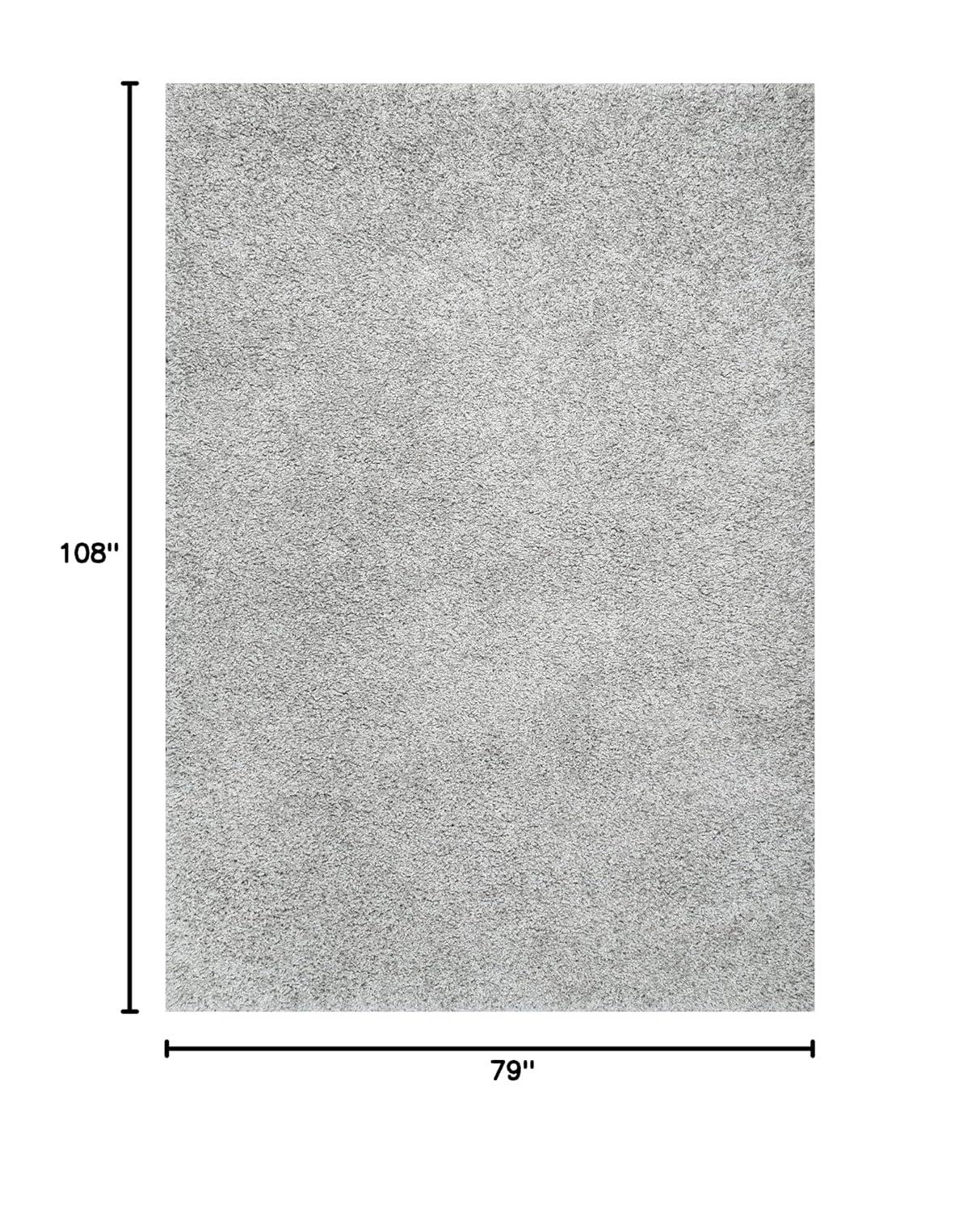 6'7"x9' Shag Area Rug Gray - nuLOOM