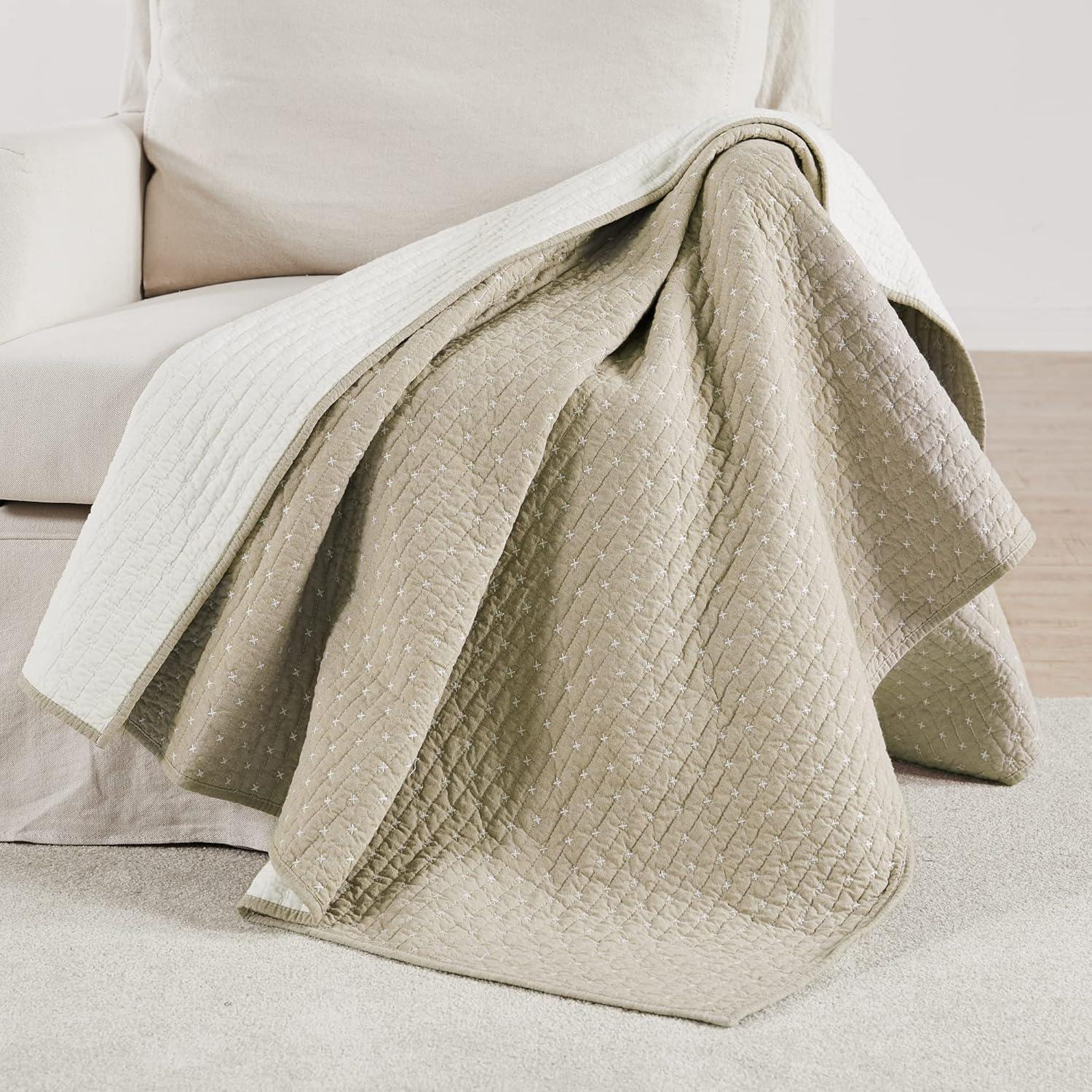 Cross Stitch Quilted Throw - Levtex Home