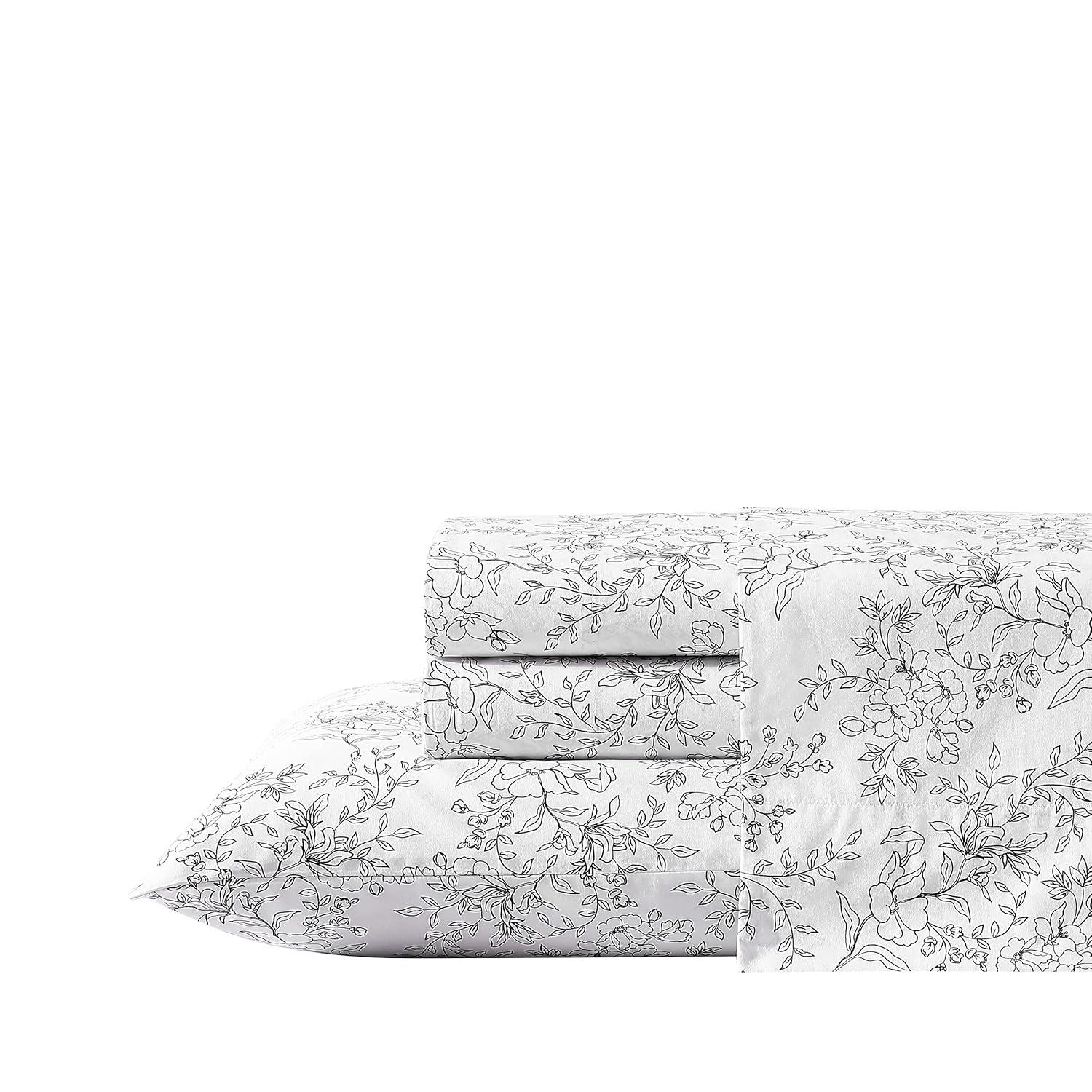 Stone Cottage Bedding Hawley 200 Thread Count Floral 100% Cotton Percale Sheet Set