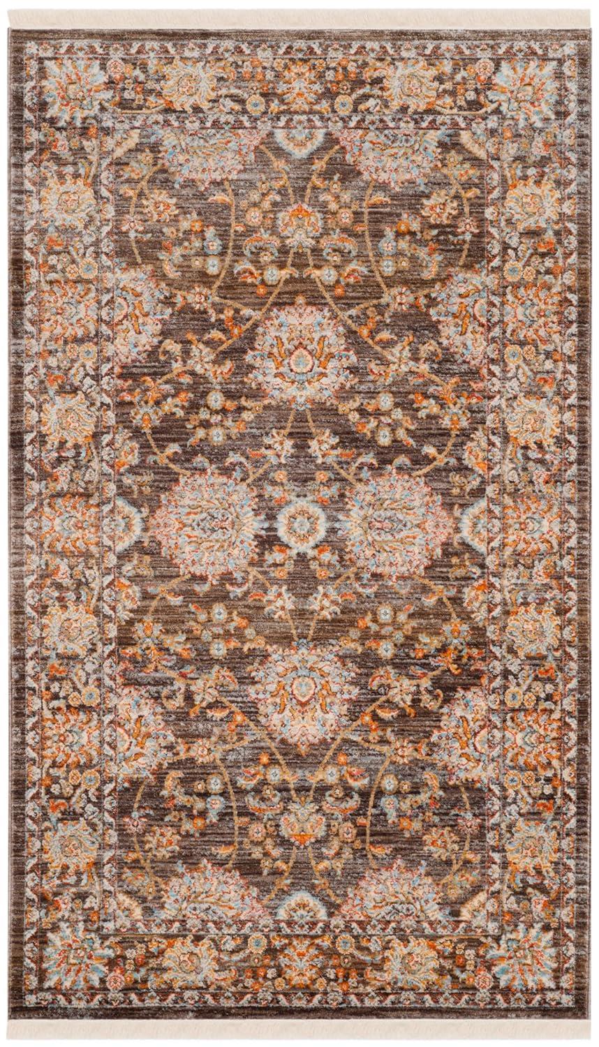 Vintage Persian VTP469 Power Loomed Indoor Accent Rug - Brown/Multi - 3'x5' - Safavieh