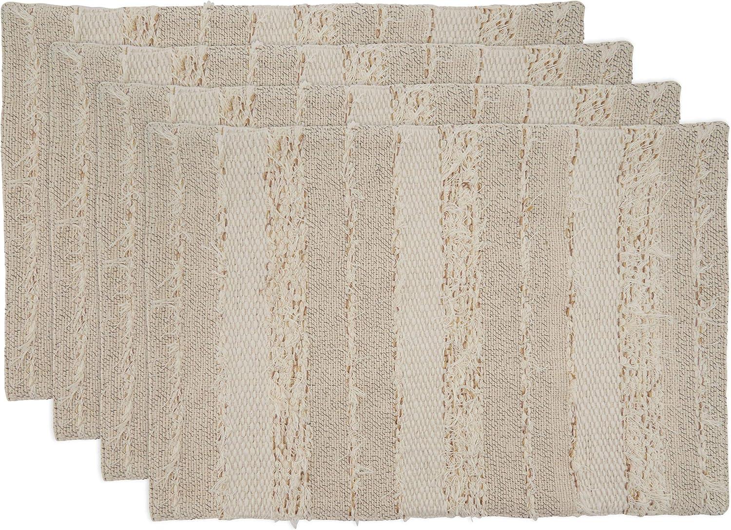 Amorette Cotton Striped Rectangle Placemat