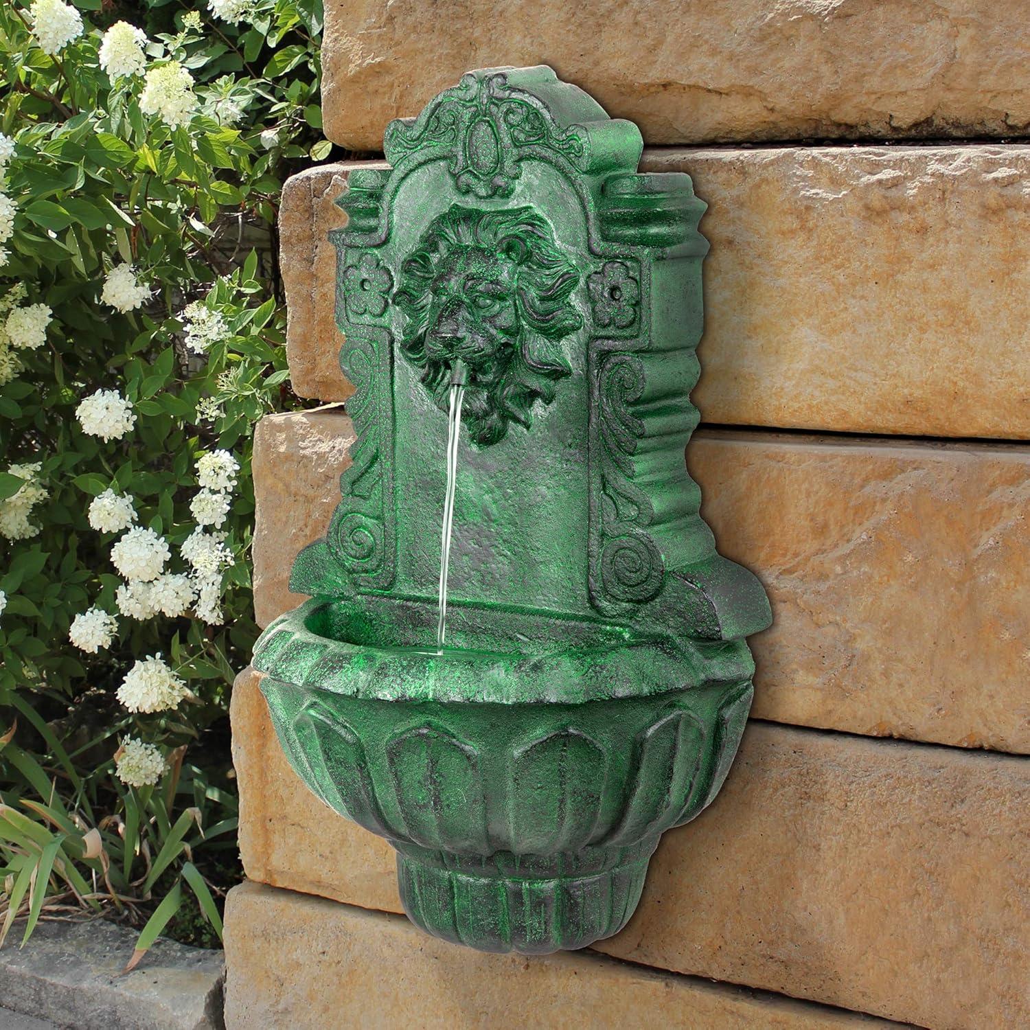 Astoria Grand Saint Remy Lion Corner Fountain with LED Lights
