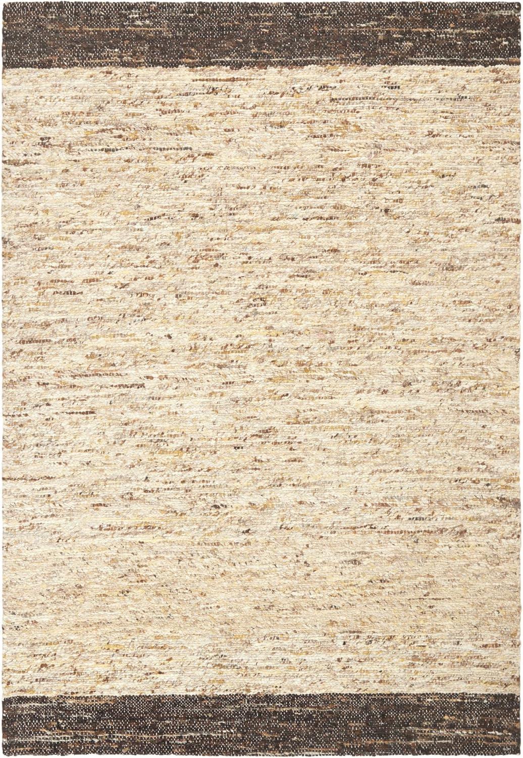 Town & Country Terra Montana Textured Border Handcrafted 100% Wool Area Rug