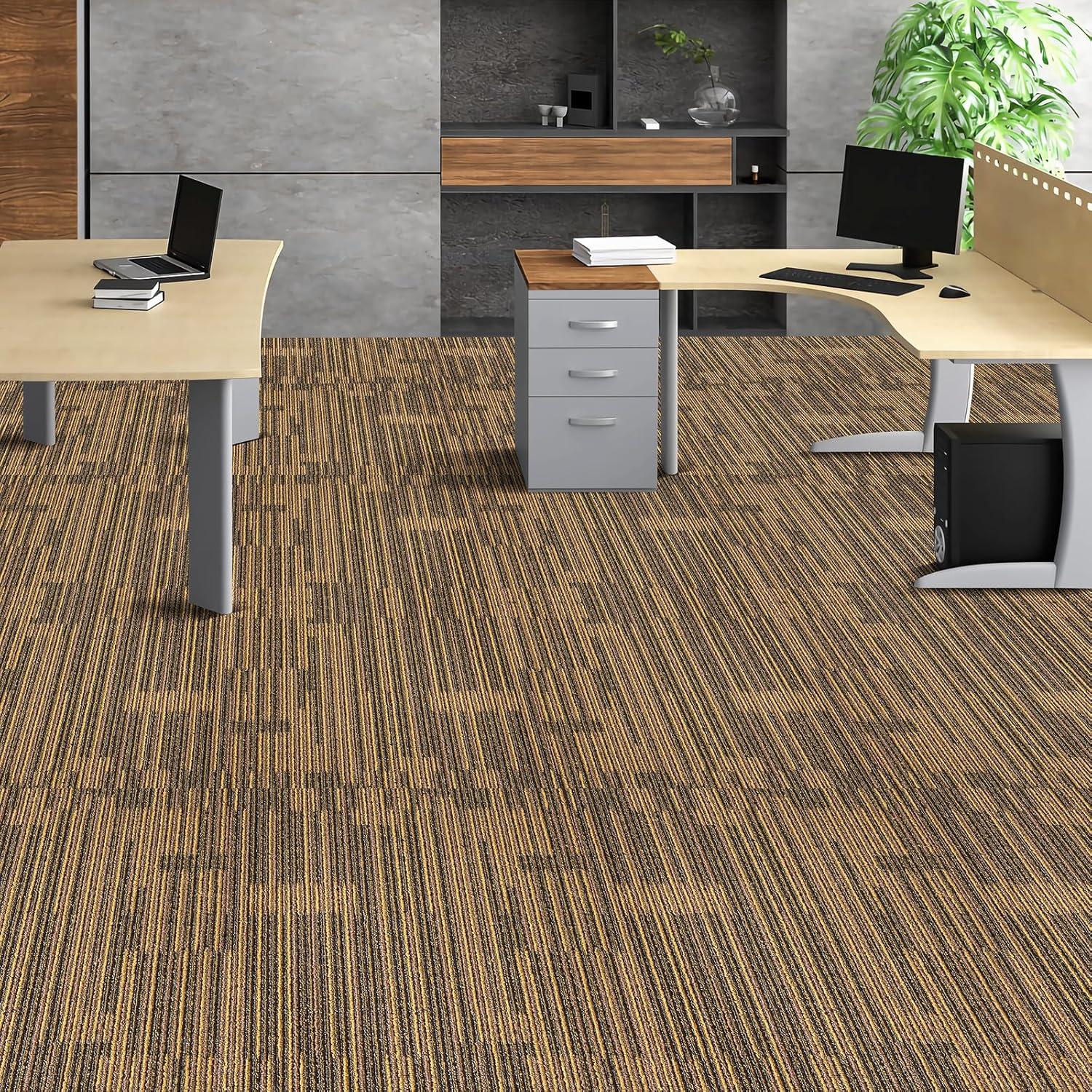 20'' W x 20'' L Level Cut And Loop Polyester Carpet Tile