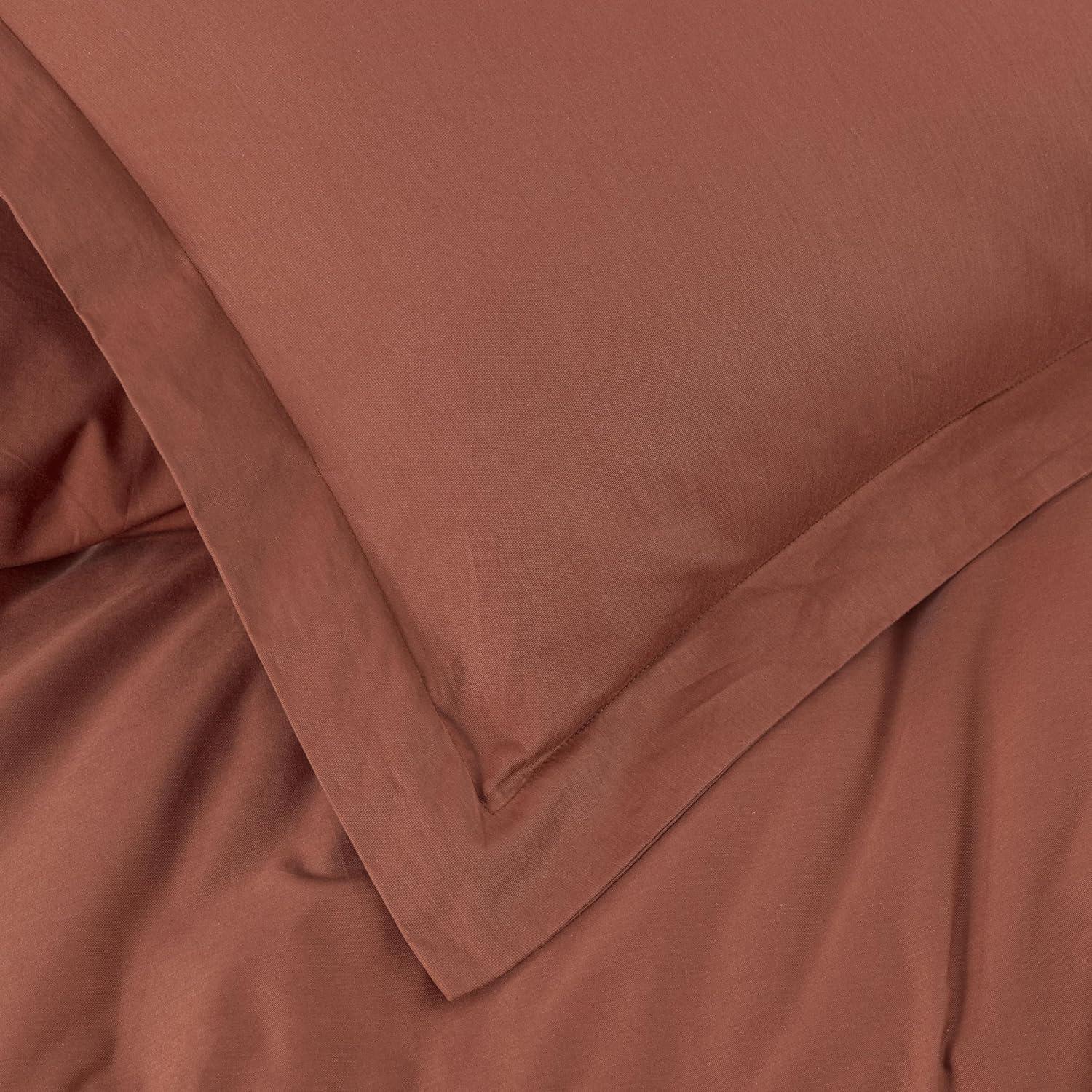 Chezmoi Collection Cotton Twill Solid Duvet Cover Set