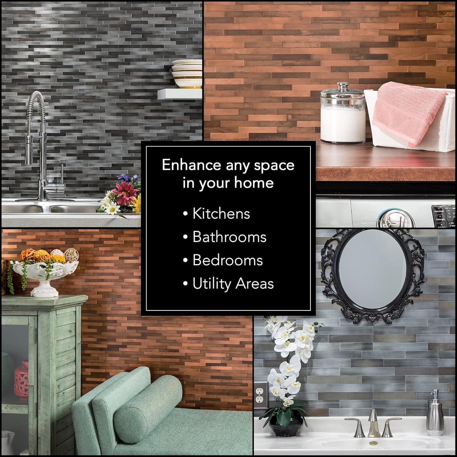 Aspect Aspect Peel & Stick Distressed Mini Metal 15 sq ft Kit