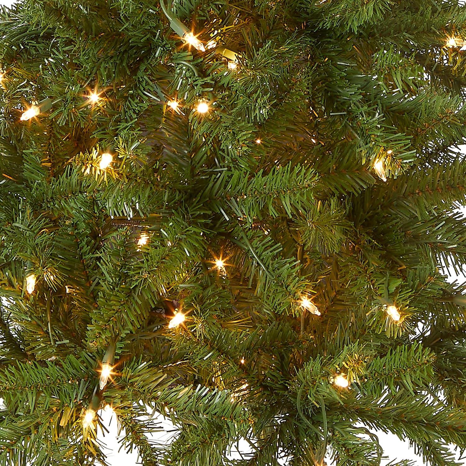 Pencil Slim Kingswood Fir Artificial Christmas Tree Clear Lights - National Tree Company