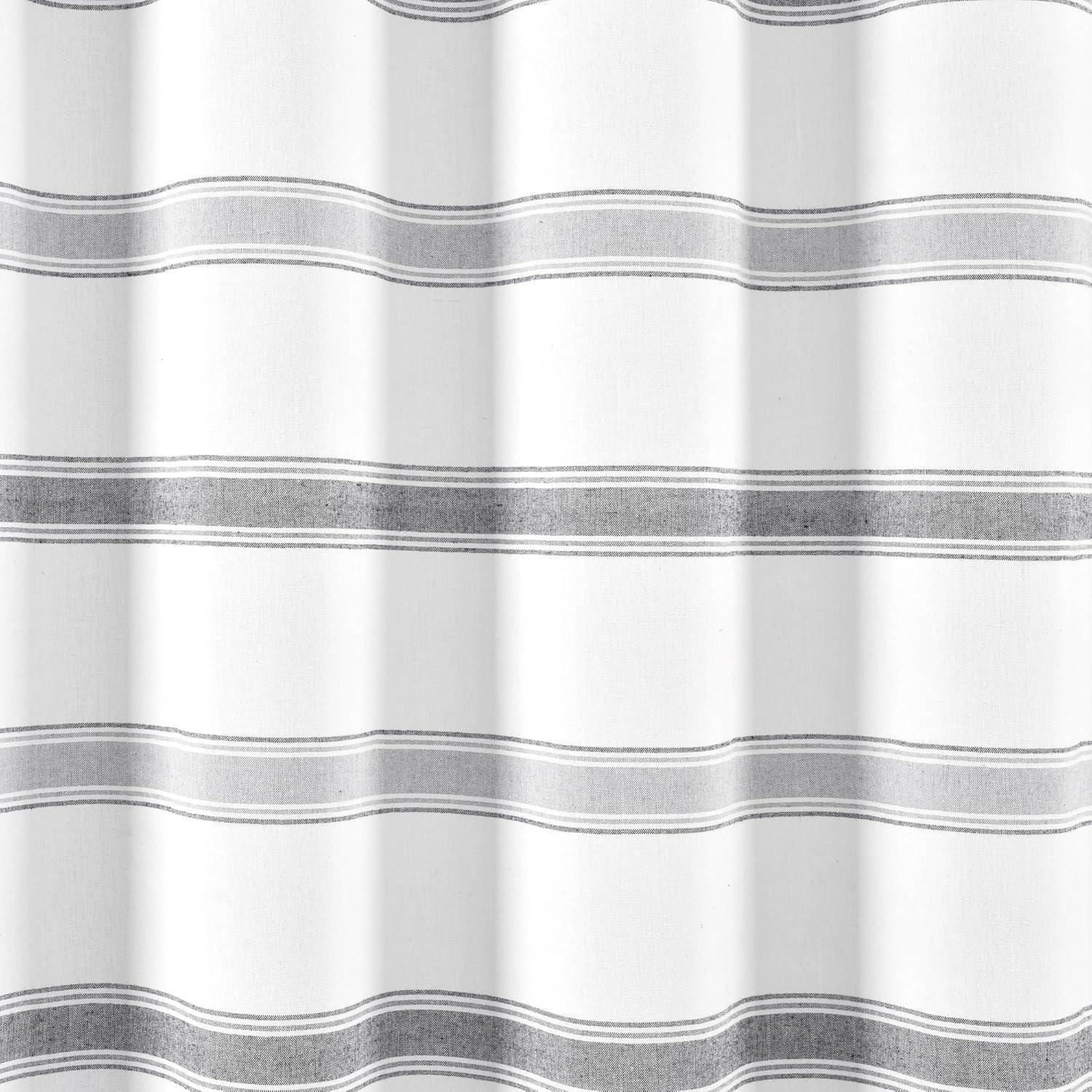 Lush Decor Striped Shower Curtain