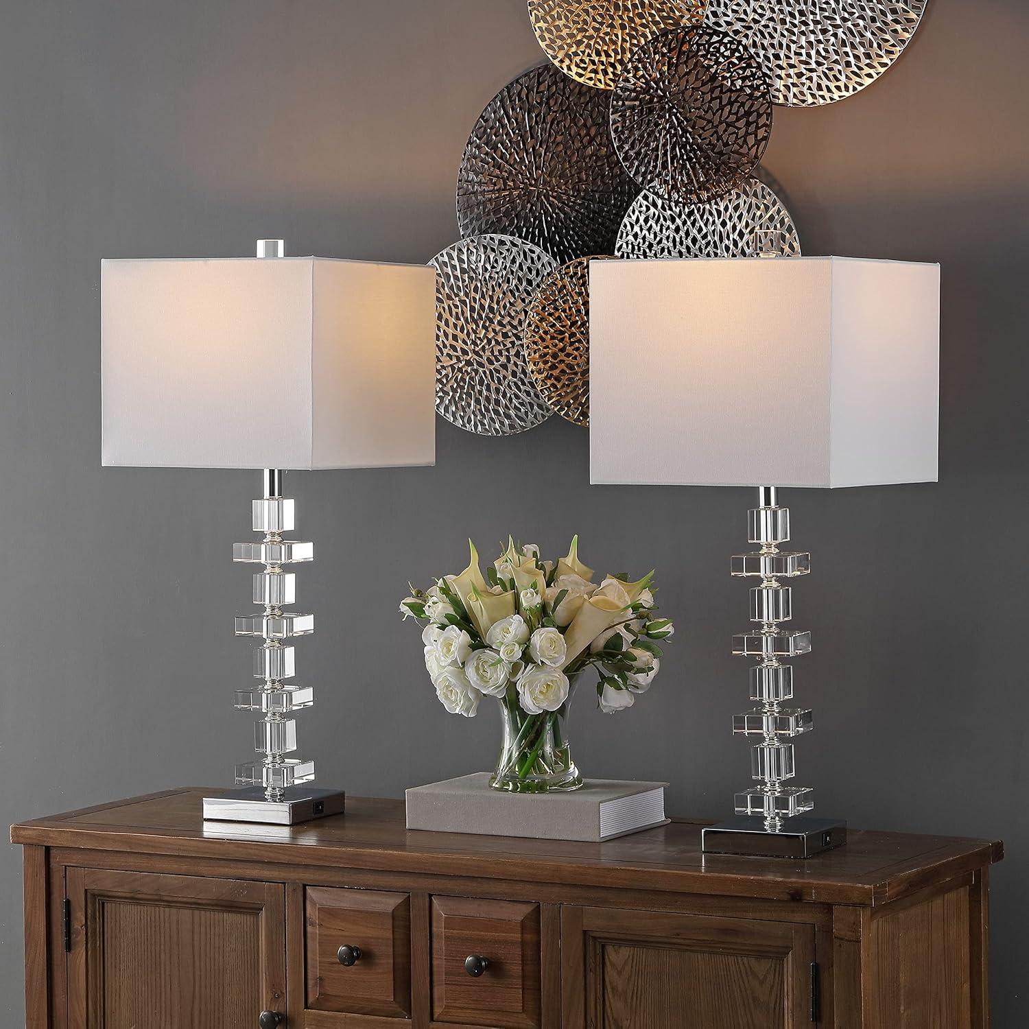 Willa Arlo™ Interiors Vaughan Crystal USB Table Lamp