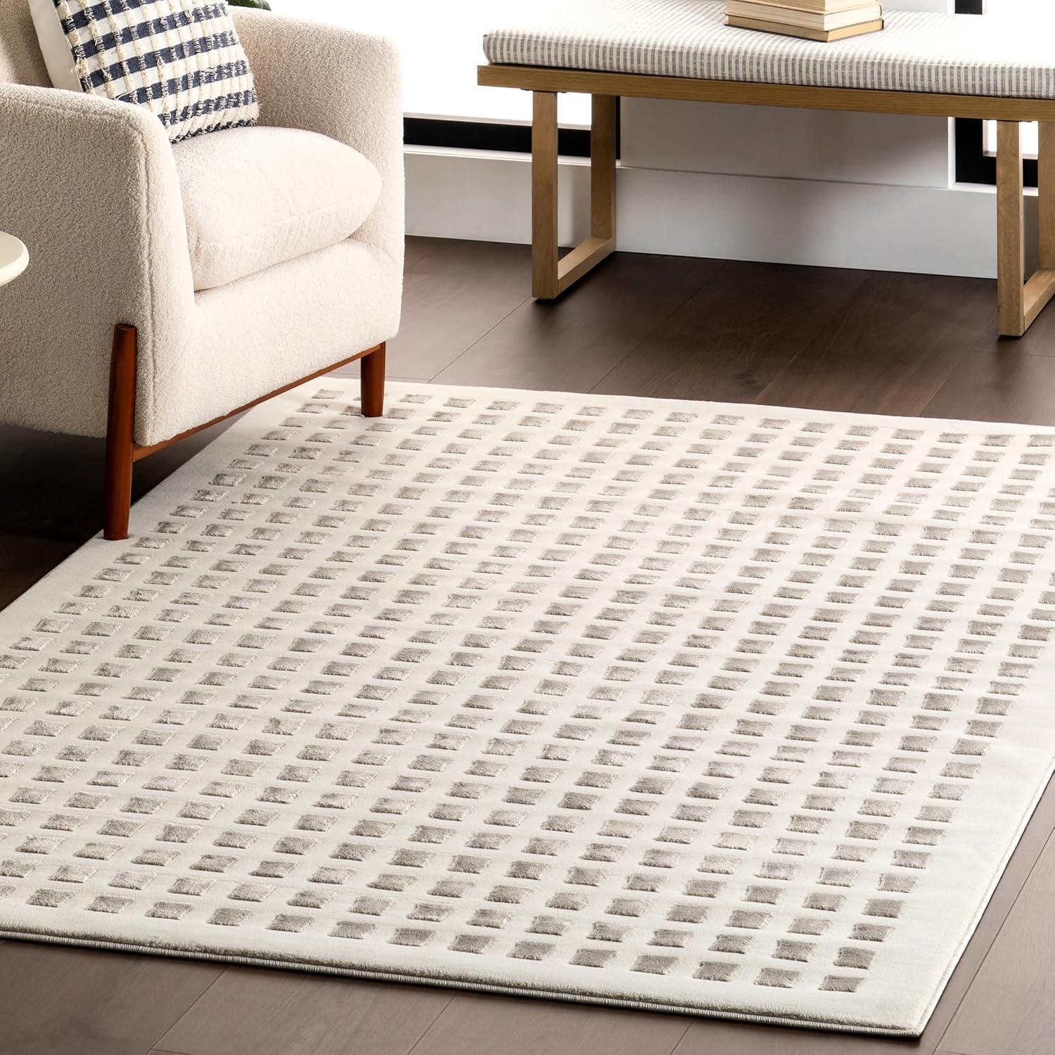 Nuloom Daleyza Checkered Machine Washable Indoor Area Rug