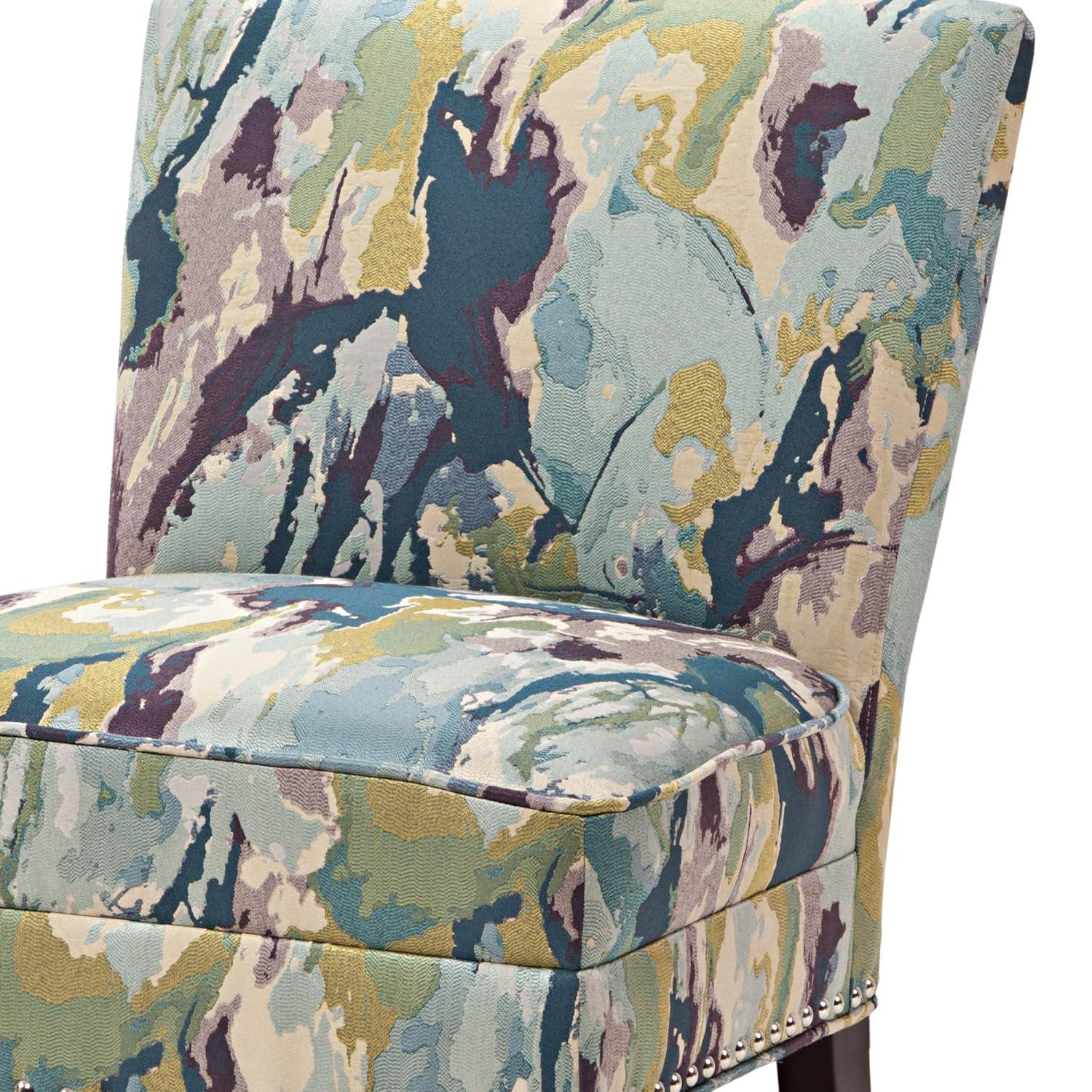 Laura Accent Chairs Cream - Madison Park: Modern Slipper Style, Acrylic Legs, Living Room Furniture
