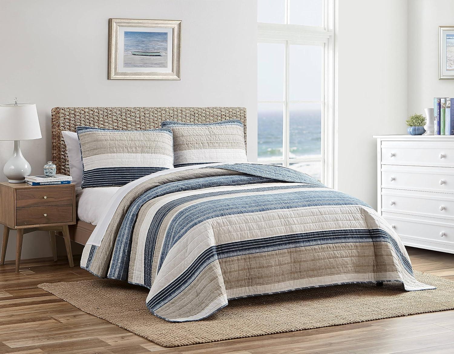 Nautica Ridgeport Cotton Reversible Quilt Set