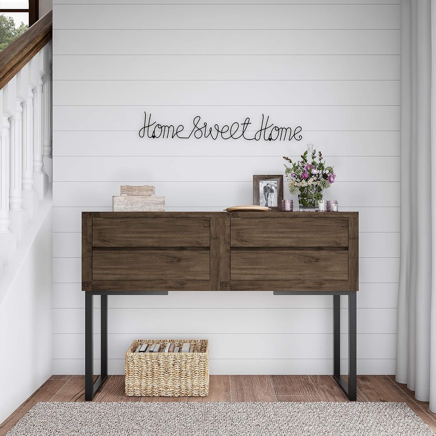 Metal Cut-out- Home Sweet Home Cursive Cut-out Sign-3D Word Art Accent Decor-Perfect for Modern Rustic or Vintage Farmhouse Style by Lavish Home