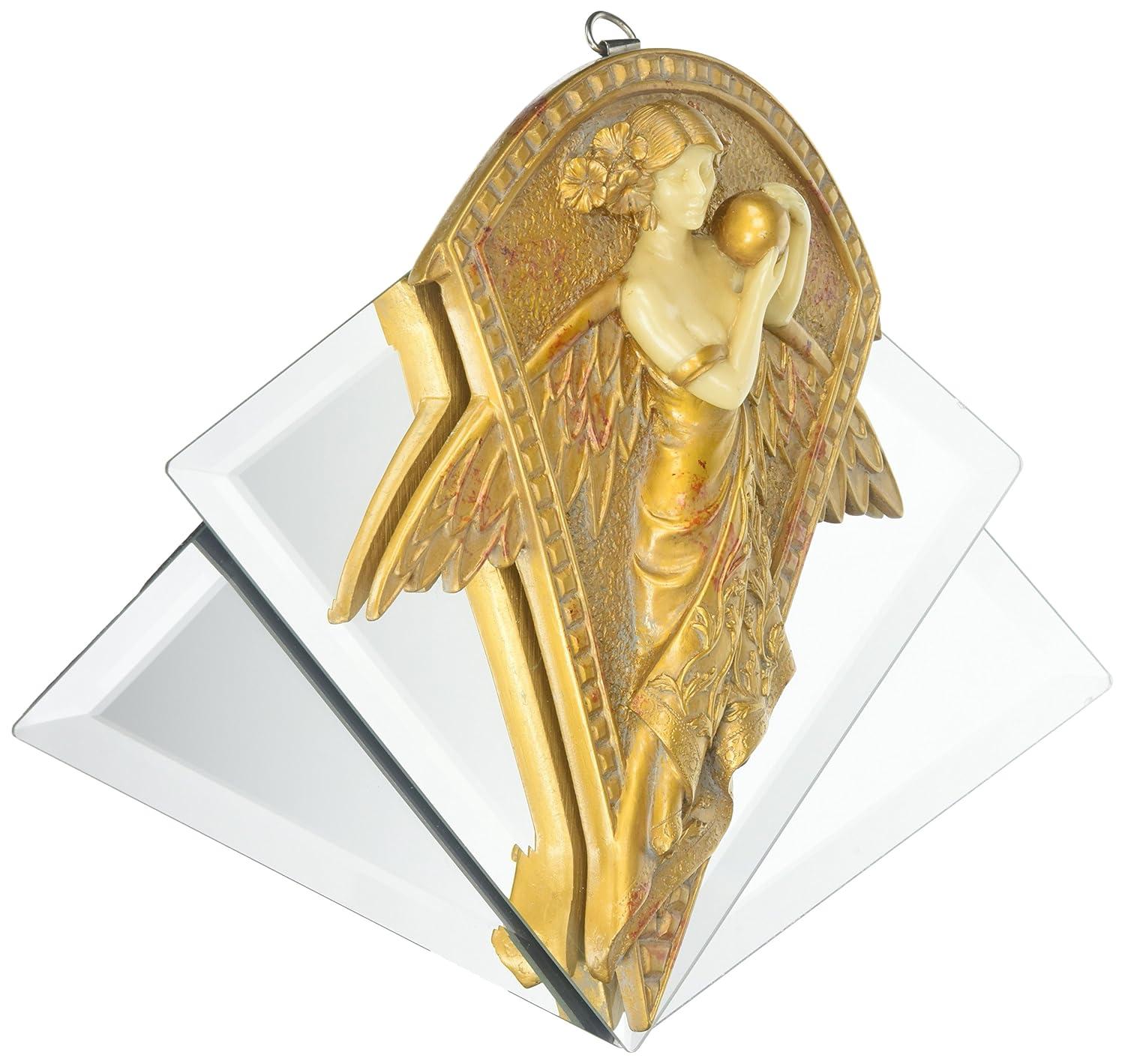 Design Toscano Art Nouveau Angel Mirrored Wall Sculpture