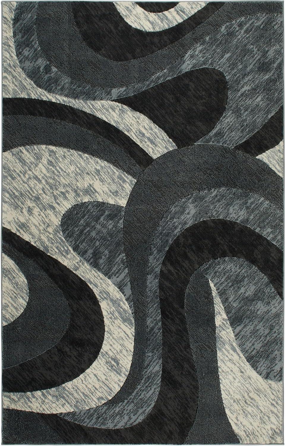 Home Dynamix Catalina Huron Contemporary Abstract Swirl Area Rug