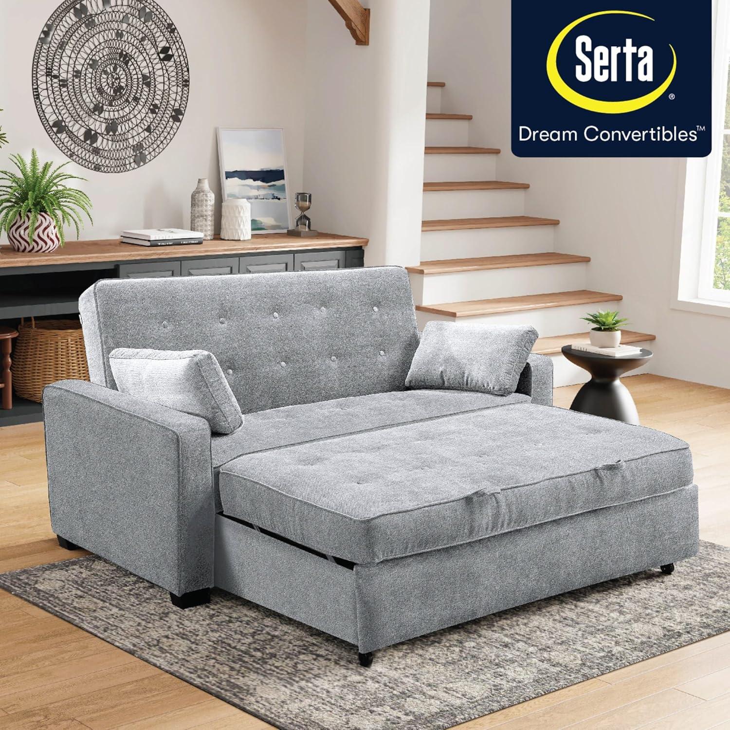 Serta Monroe Queen Size Convertible Sleeper Sofa