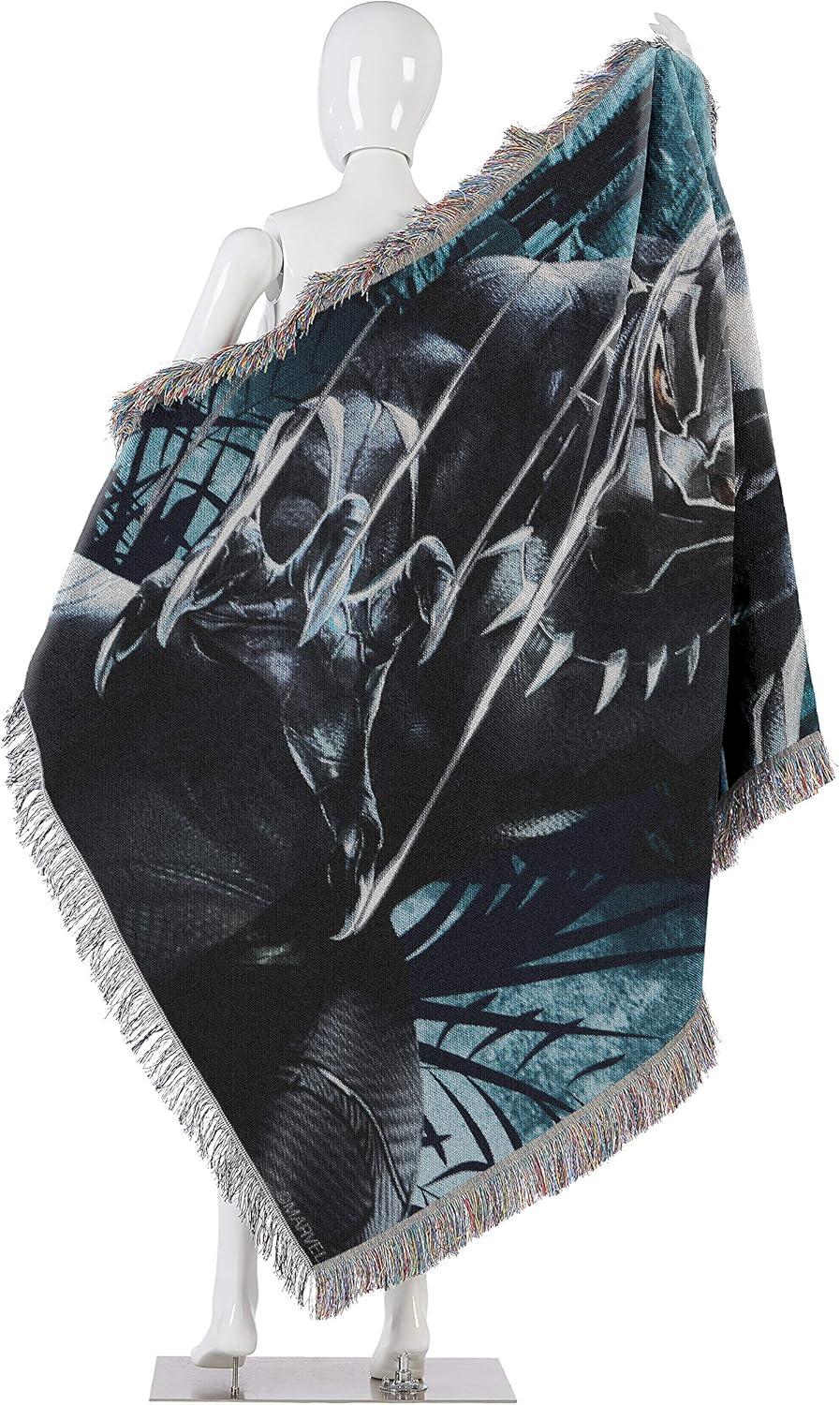 Marvel's Black Panther, "Ripper" Woven Tapestry Throw Blanket, 48" x 60"
