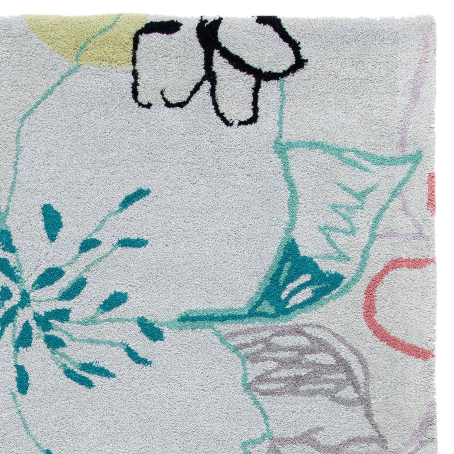 Wyndham WYD378 Hand Tufted Indoor Area Rug - Blue/Multi - 6'x9' - Safavieh.