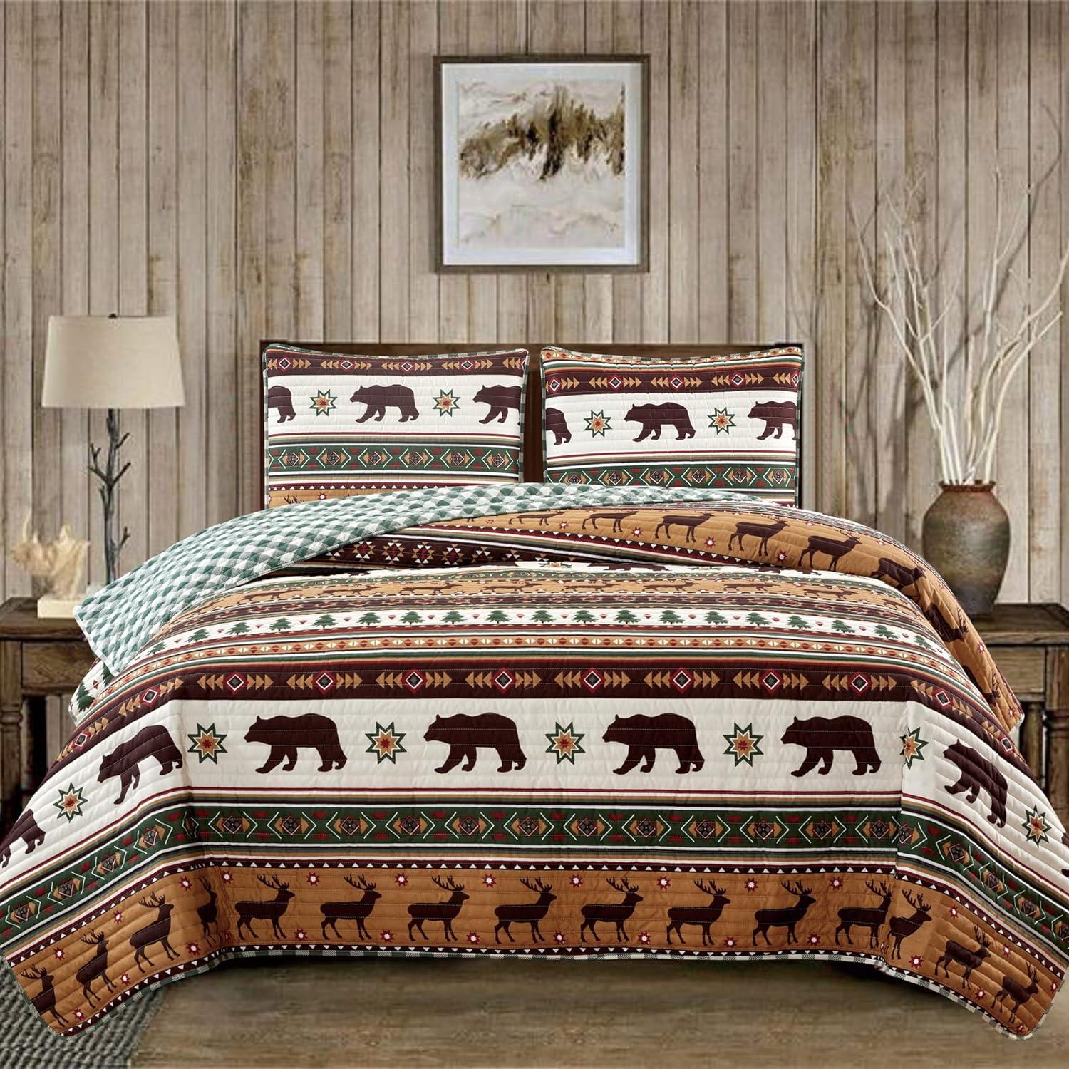 Cedar Creek Log Cabin Quilt Set