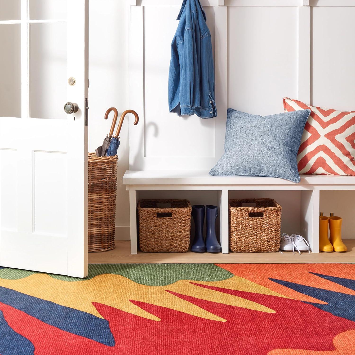 Graphic Kit Kemp x Annie Selke Graphic Multi Machine Washable Rug