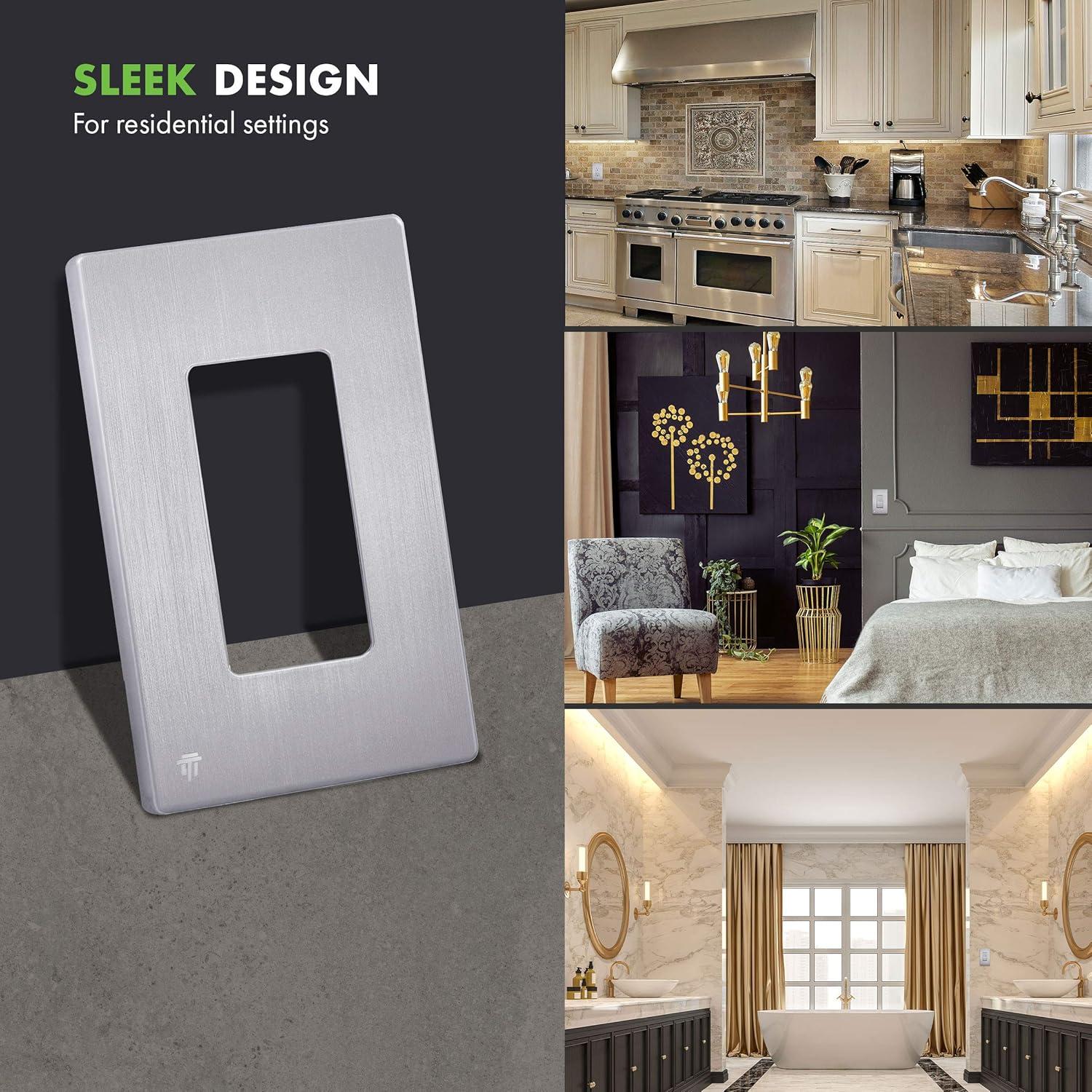 Enerlites No Subject 1 - Gang Rocker Standard Wall Plate