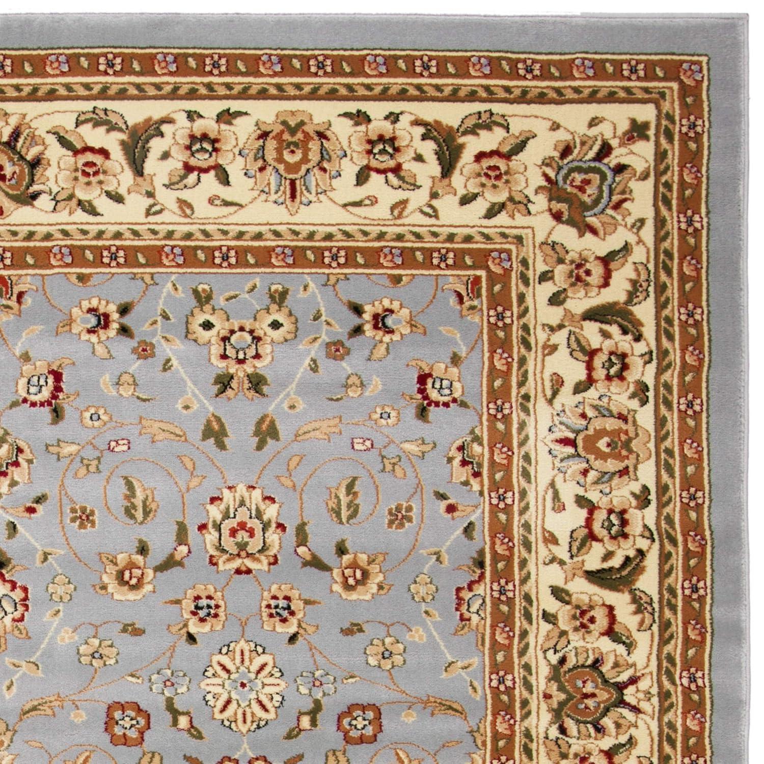 Lyndhurst LNH312 Power Loomed Area Rug - Light Blue/Ivory - 10'x14' - Safavieh