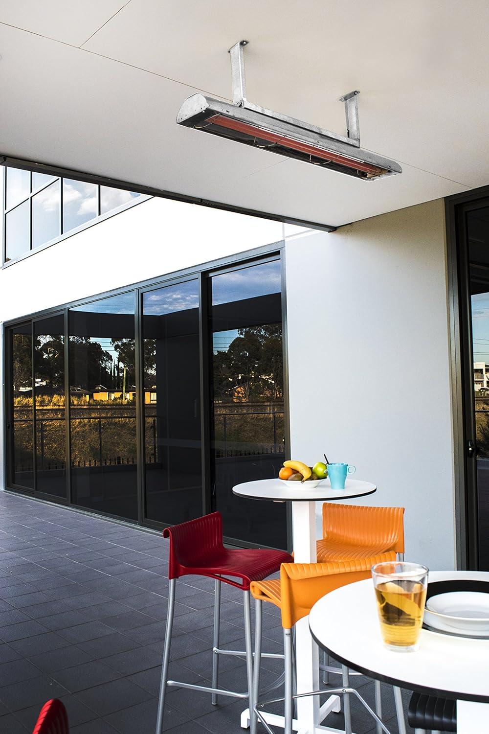 Bromic BH0420031-2 220-240V Heating Tungsten 3000 Series Smart-Heat Electric Heater - Black