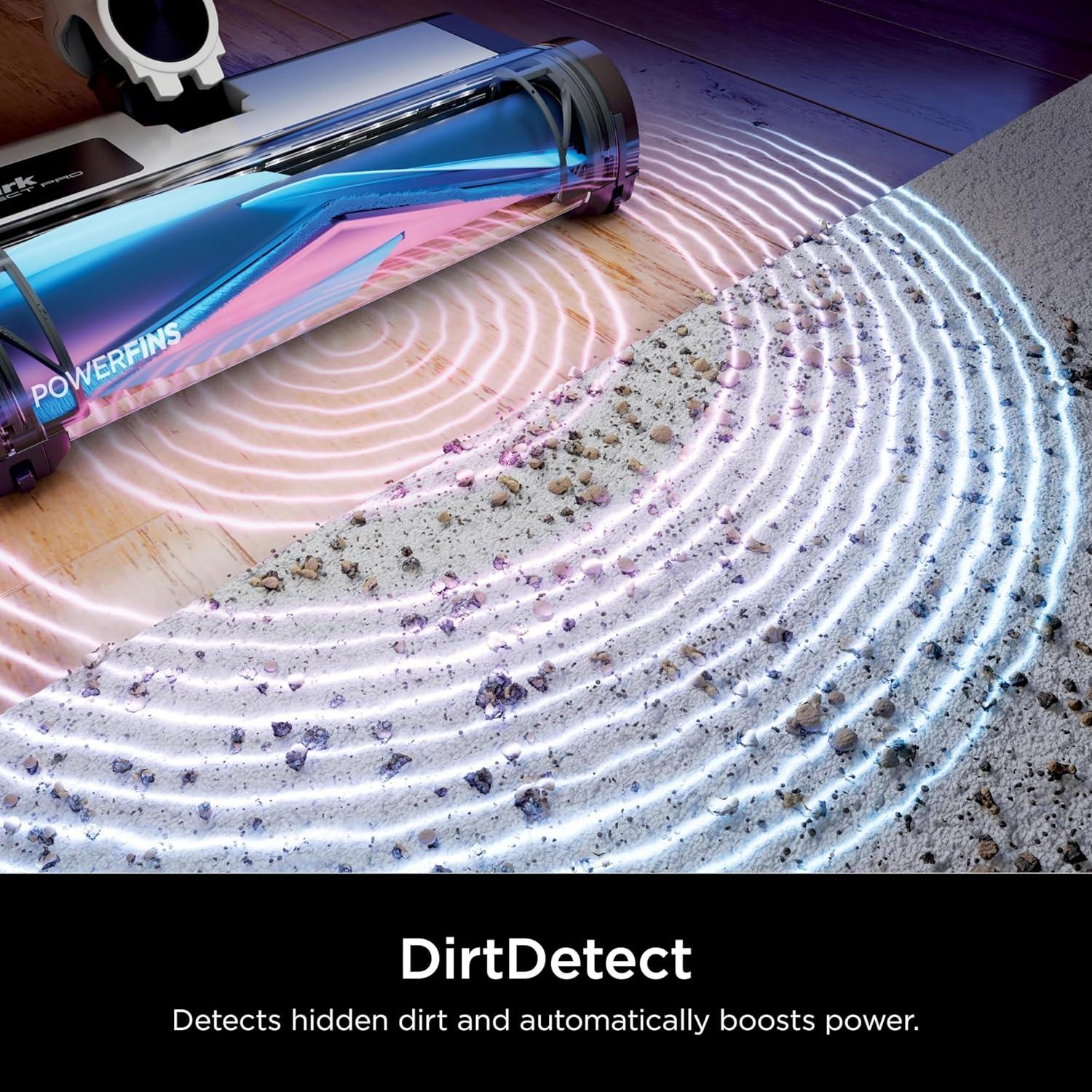 Shark Detect Pro Cordless Stick Vacuum with PowerFins Brushroll, Stick/Handheld 2in1