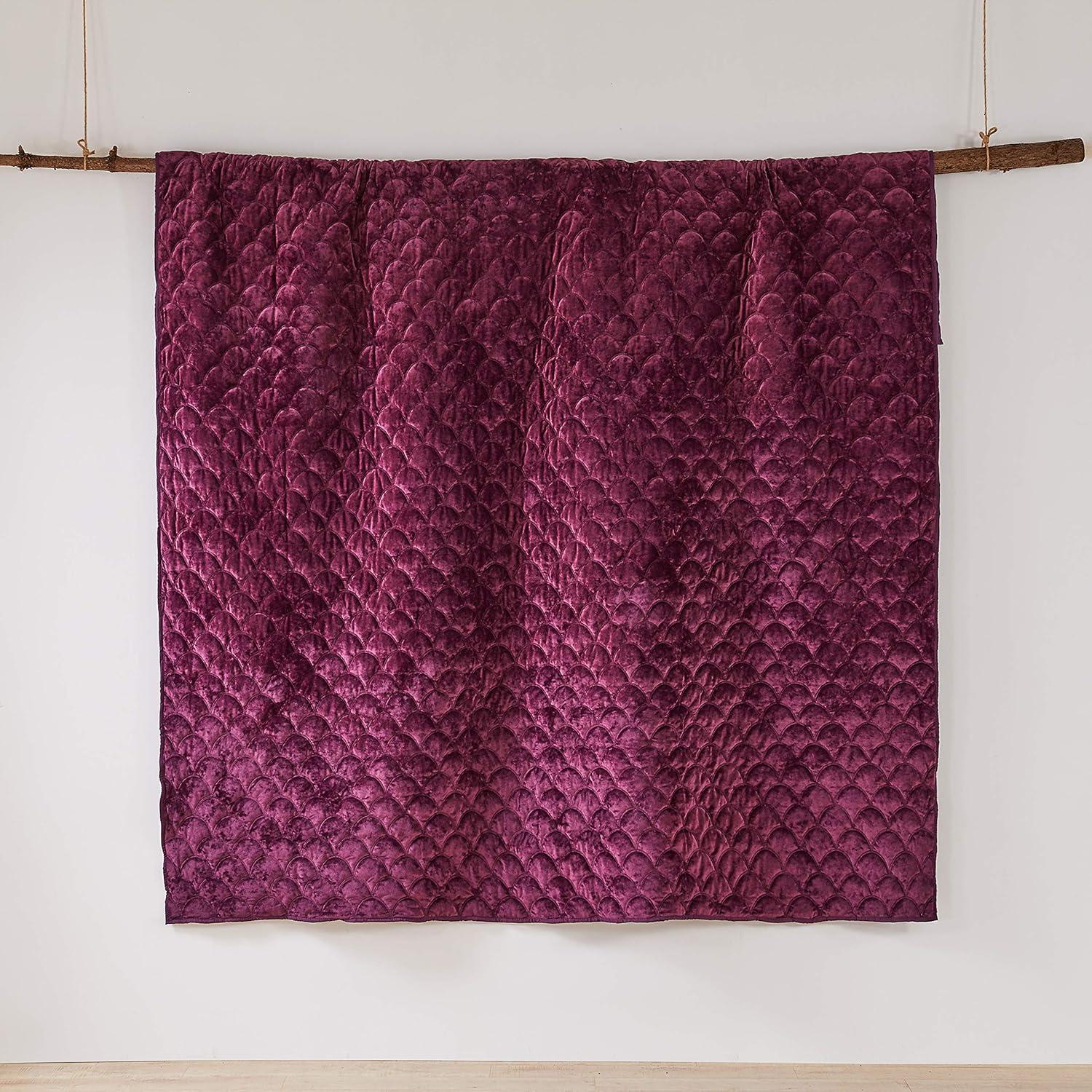 Ellora Velvet Full/Queen Quilt Purple - Birch Hill by Levtex Home