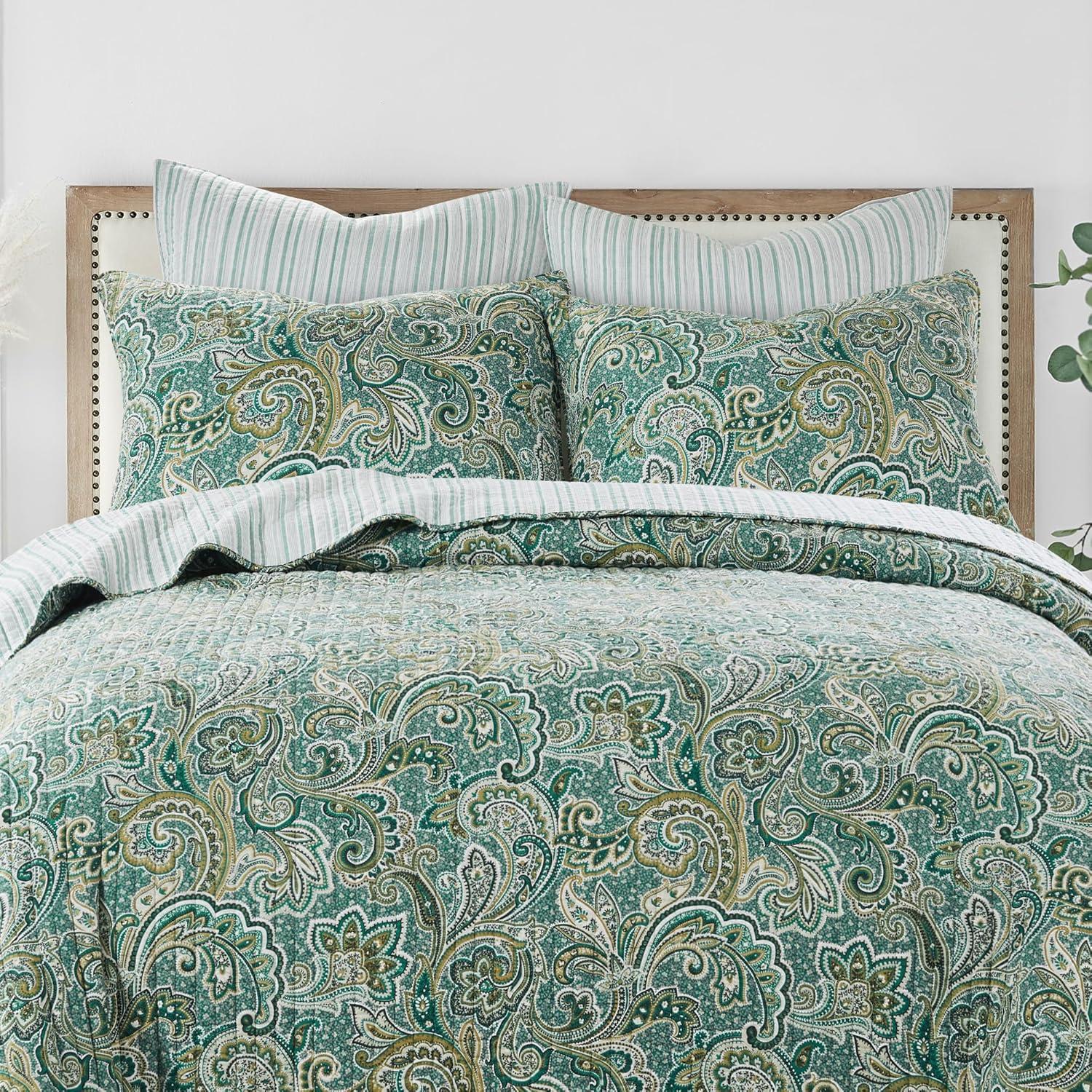 Levtex home Kimpton Green King Quilt Set