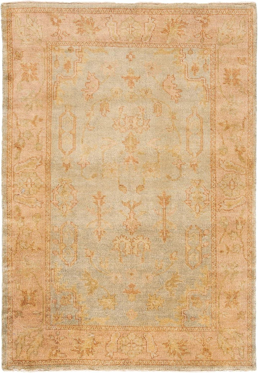 Oushak Hand Knotted Wool Oriental Rug
