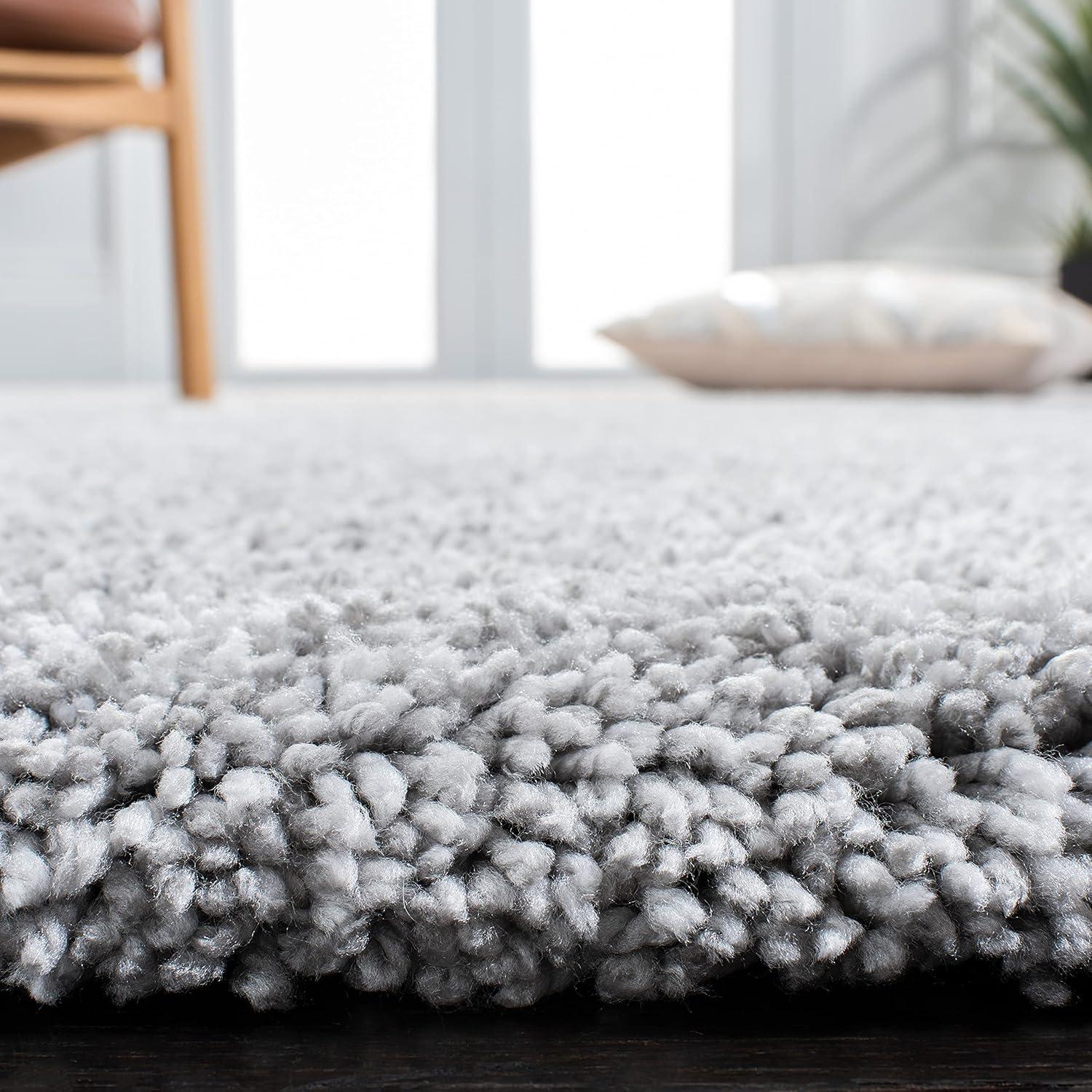 Ultimate Shag SGU211 Hand Tufted Indoor Accent Rug - Silver/Silver - 3'x5' - Safavieh.