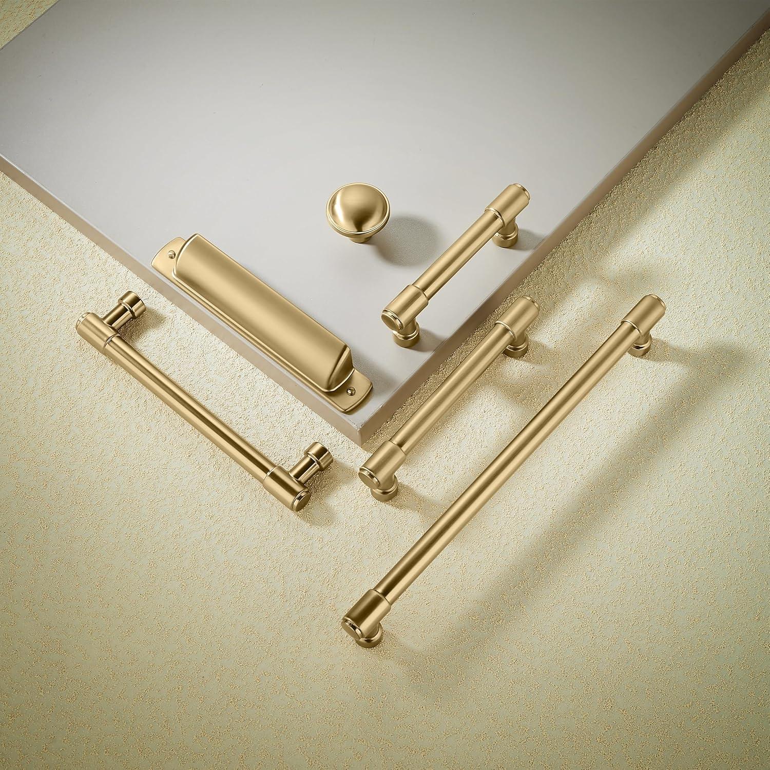 Piper Kitchen Handles, Solid Core Drawer Pulls for Cabinet Doors, 3-3/4" (96mm)