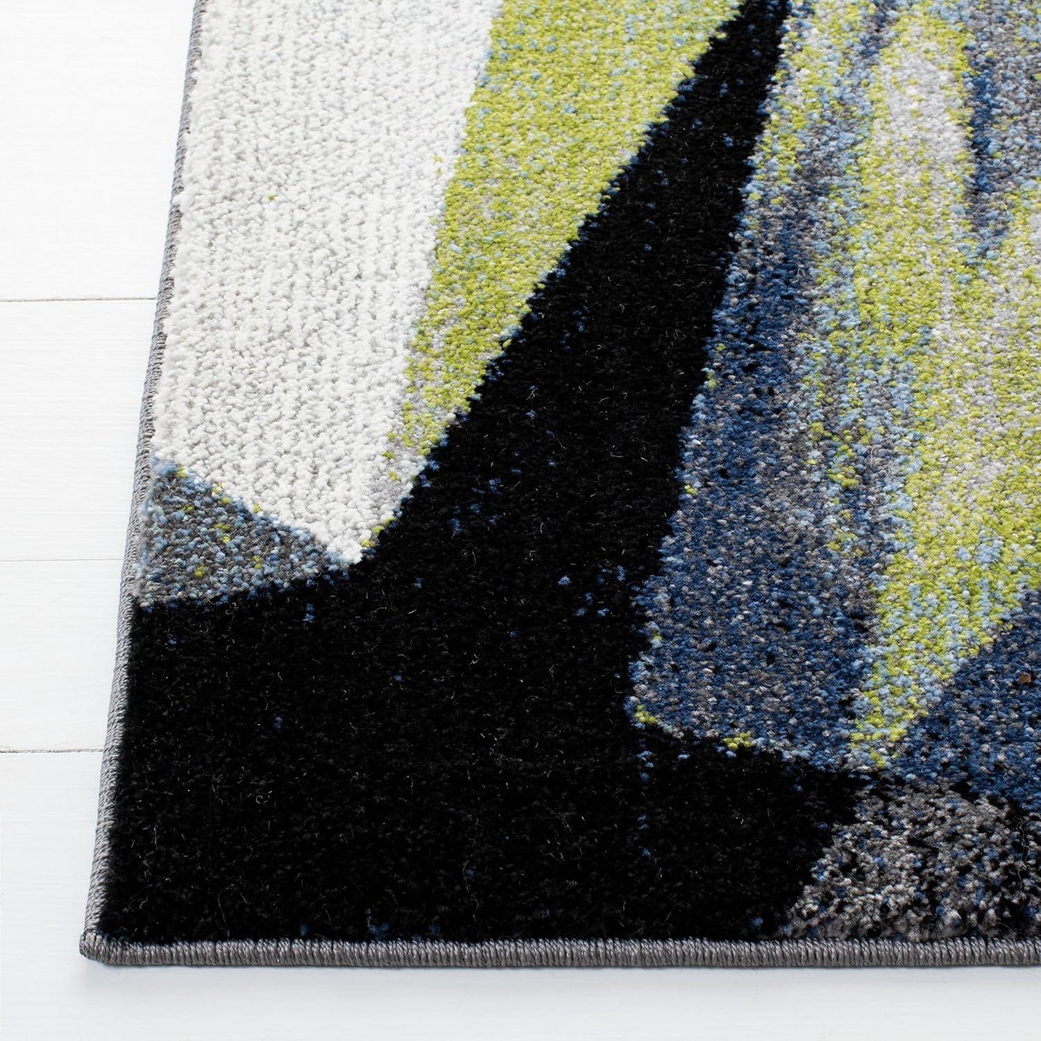 Porcello PRL6940 Power Loomed Indoor Area Rug - 9'x12' - Grey/Blue - Safavieh