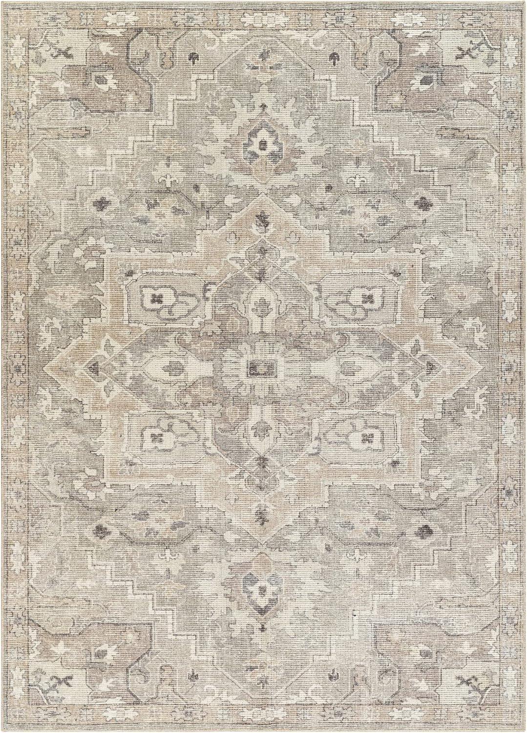 Becki Owens x Livabliss Elle Oriental Light Gray/Beige Area Rug