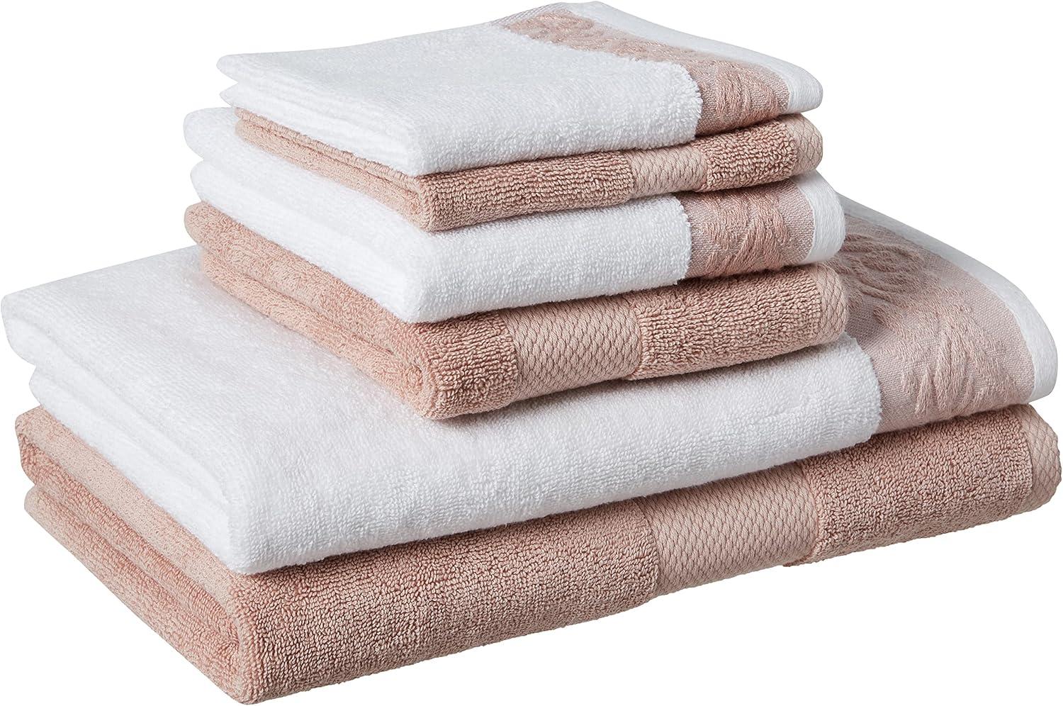 Modern Threads Modern Threads 600 GSM 6-Piece Towel Set with Filgree Jacquard Border
