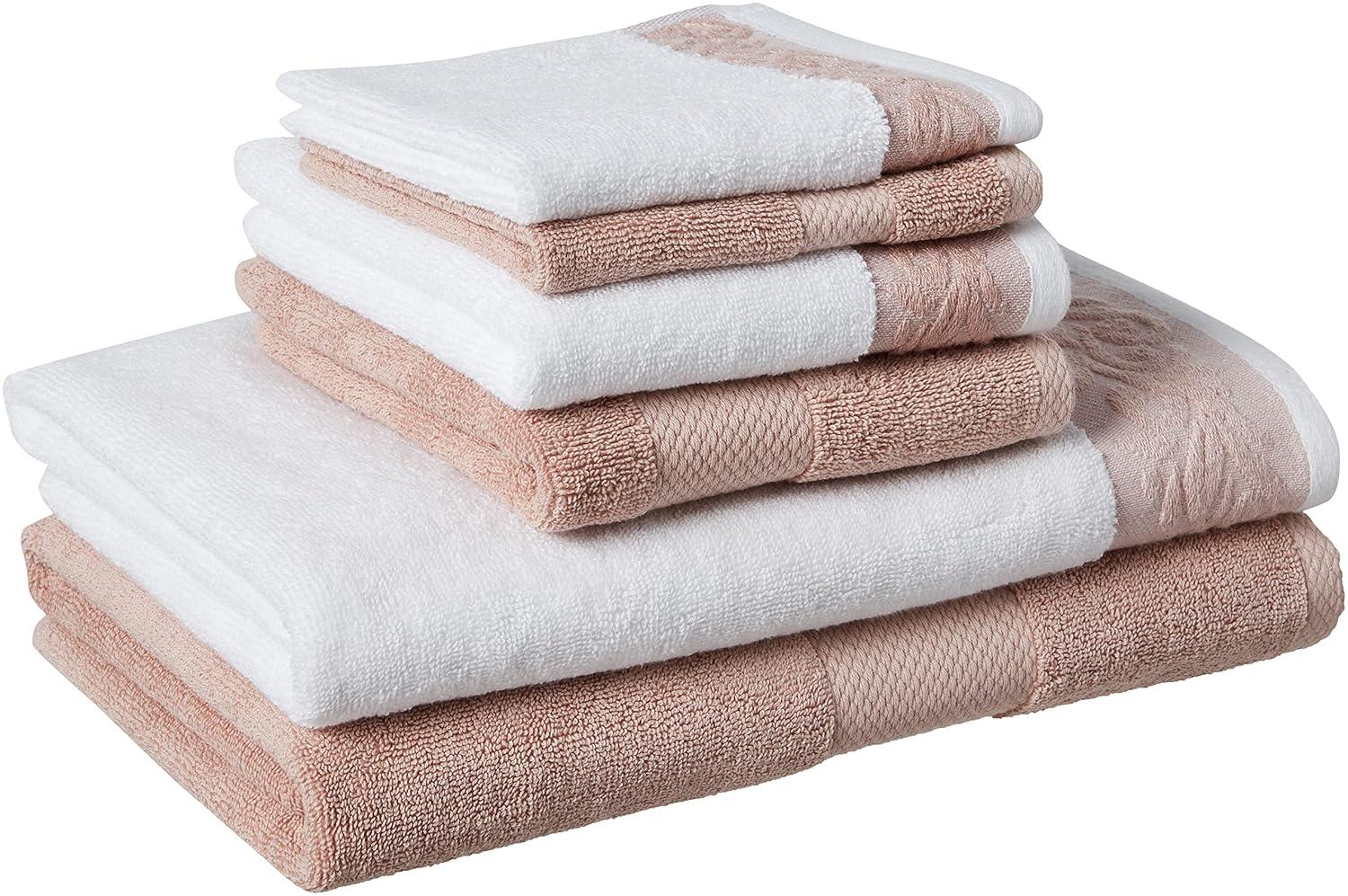 Modern Threads Modern Threads 600 GSM 6-Piece Towel Set with Filgree Jacquard Border