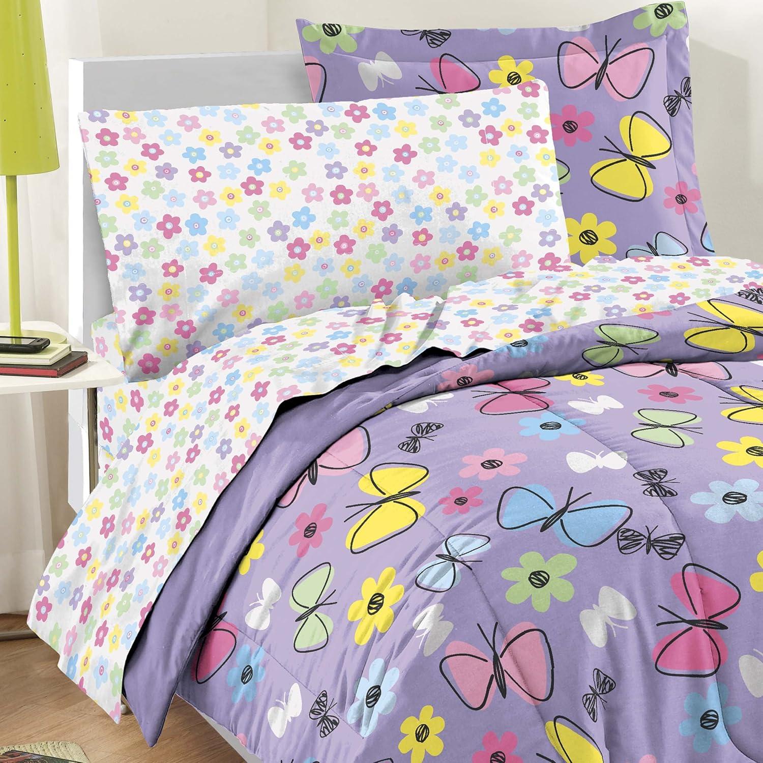 Dream Factory Sweet Butterfly Comforter Set Multi Color