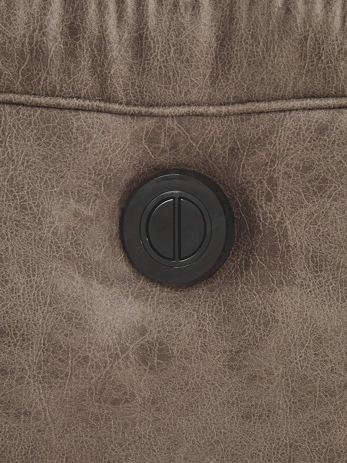 Signature Design by Ashley Stoneland Power Reclining Sofa in Chocolate