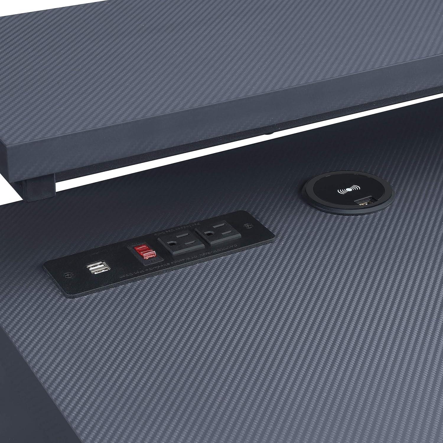 Loadout L/Shape Gaming Desk in Black Steel Metal