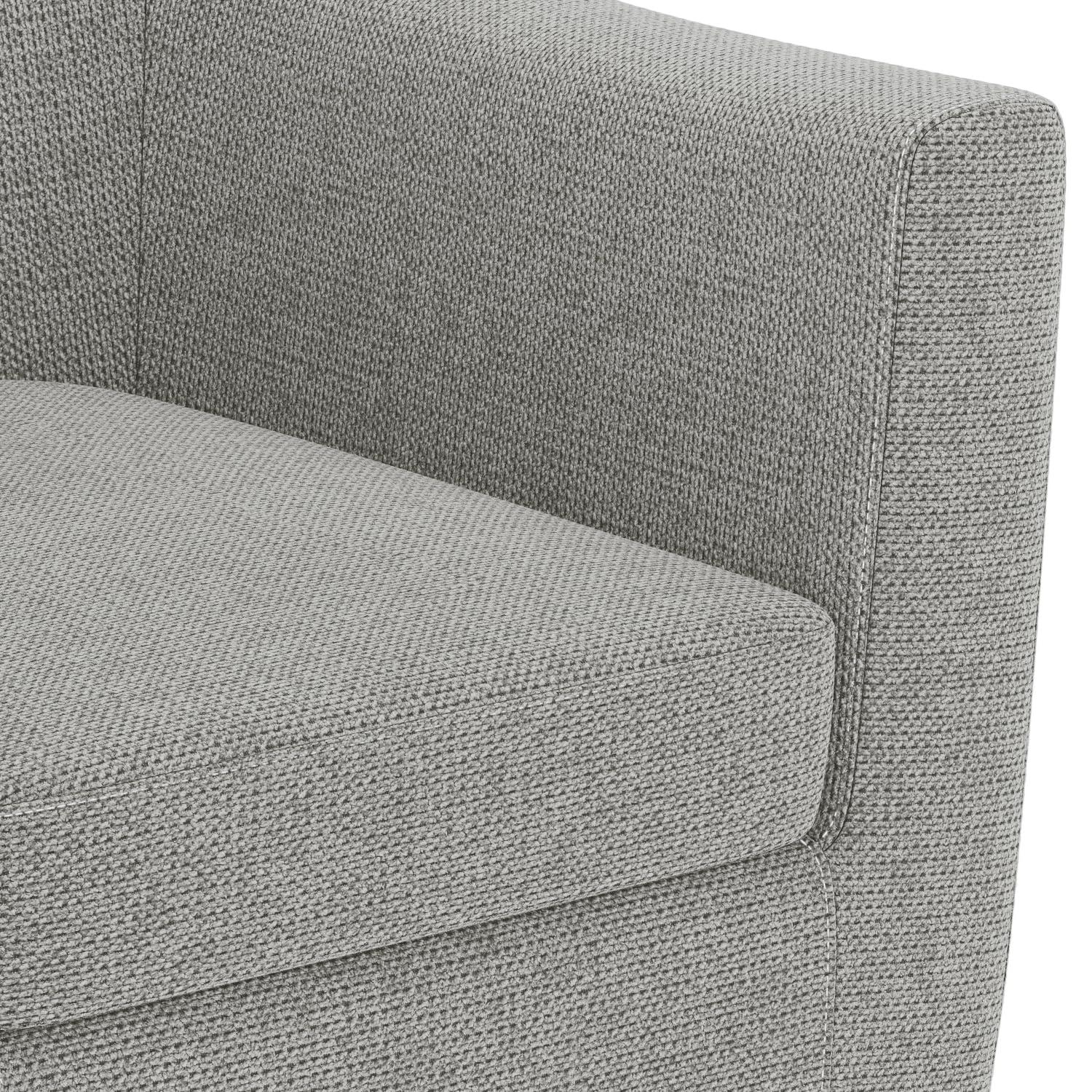 Simpli Home Thorne 30"W Upholstered Contemporary Accent Chair with Curved Back and Removable Foam Cushion